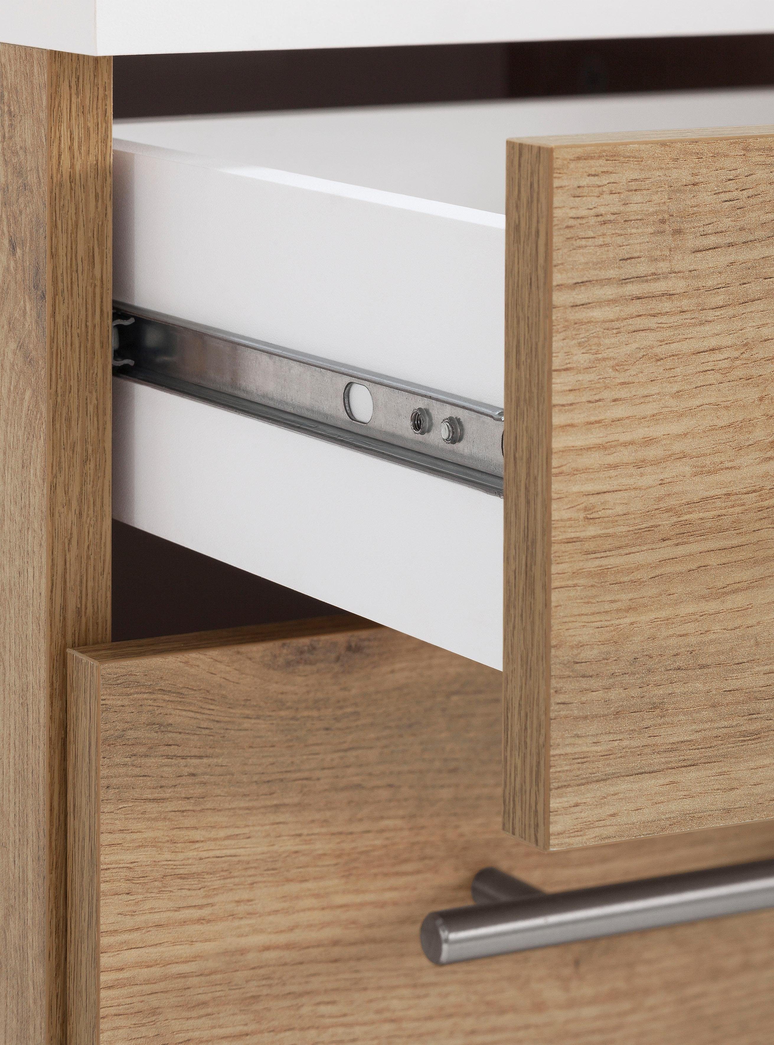 welltime Smalle kast Emmi, breedte 30 cm Verwisselbare deurstop, metalen beslag