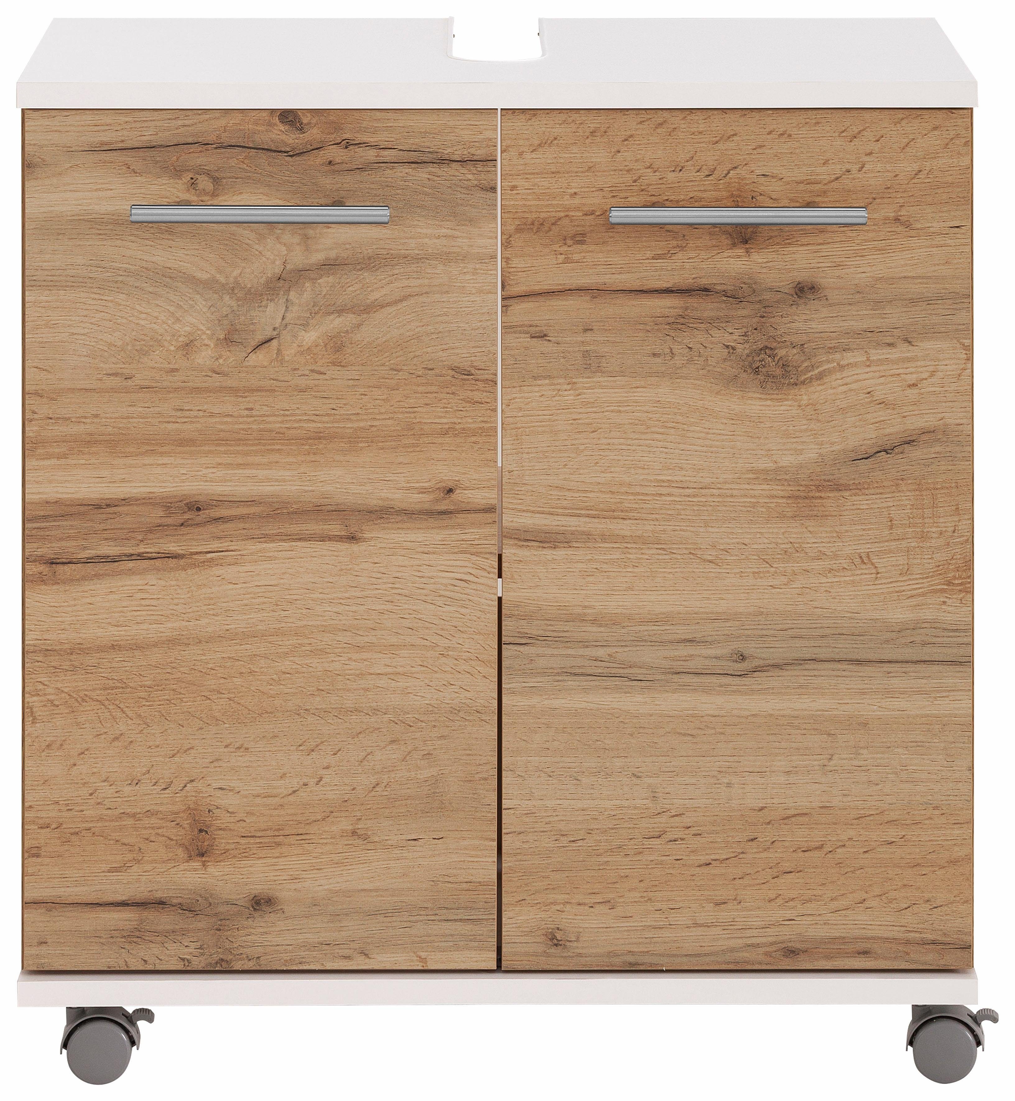 welltime Wastafelonderkast Emmi, breedte 59 cm Siphonaansluiting, metalen beslag