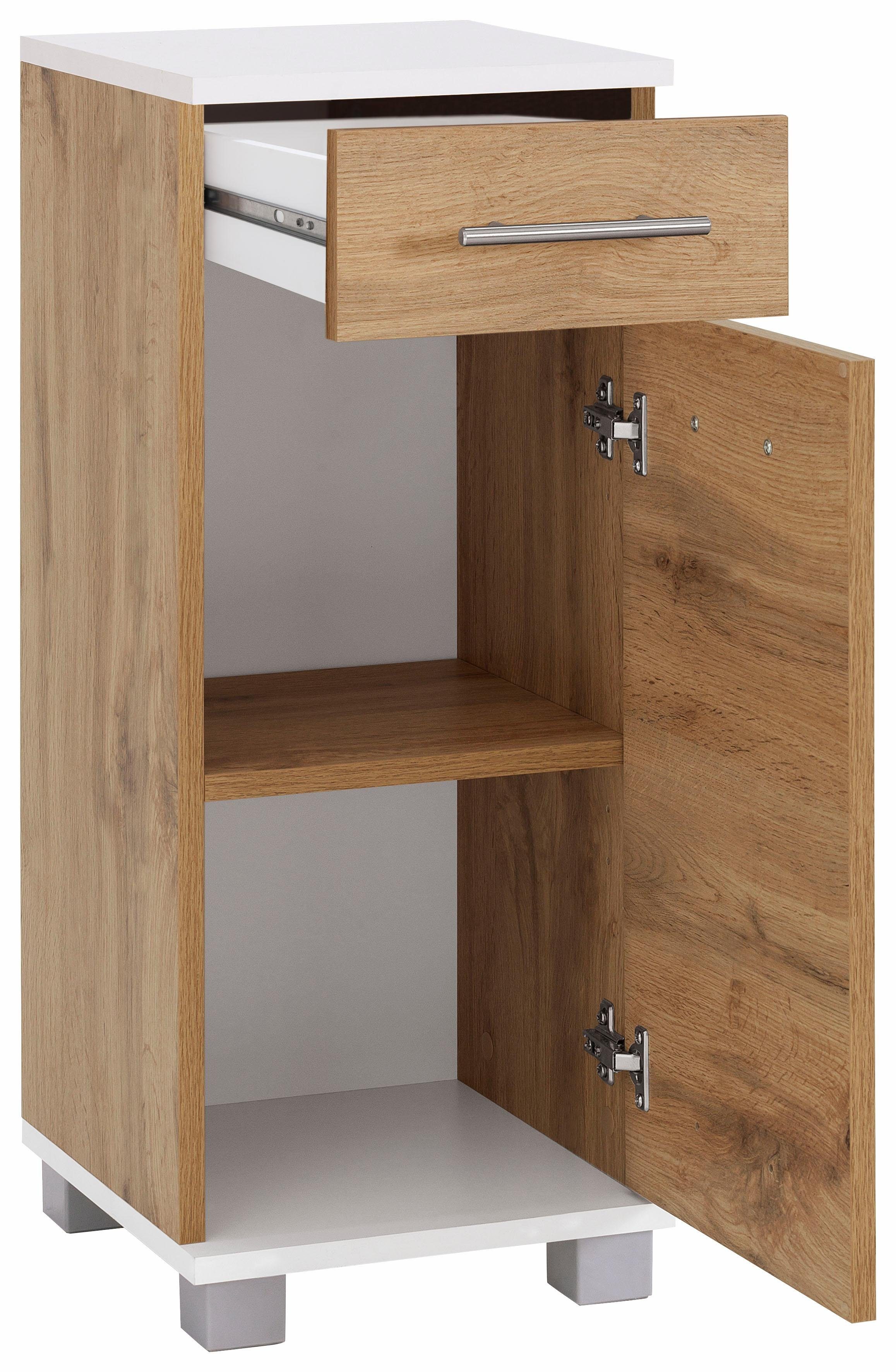 welltime Smalle kast Emmi, breedte 30 cm Verwisselbare deurstop, metalen beslag