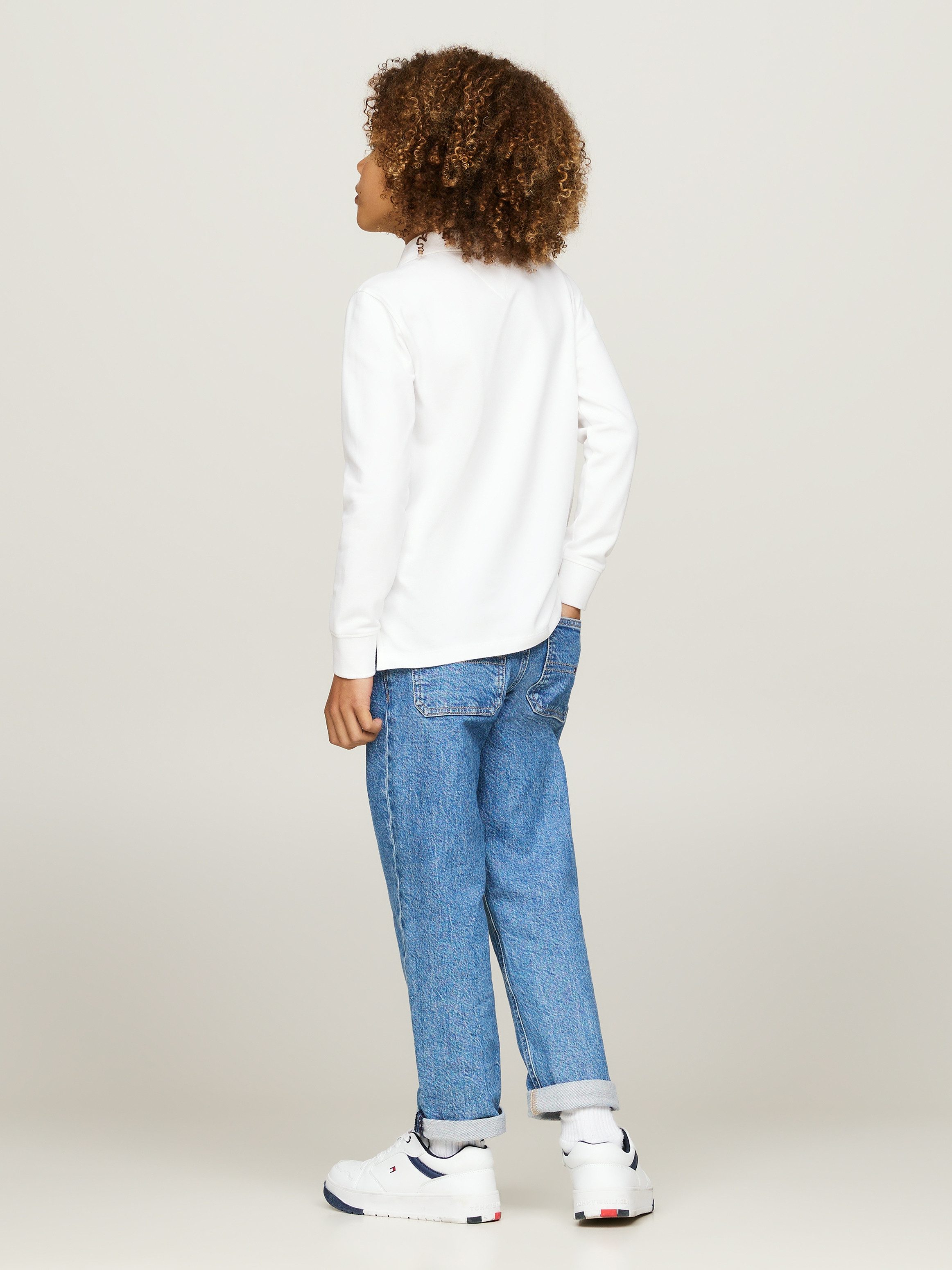 Tommy Hilfiger Poloshirt ESSENTIAL POLO LS Kinderen tot 16 jaar met logostiksel