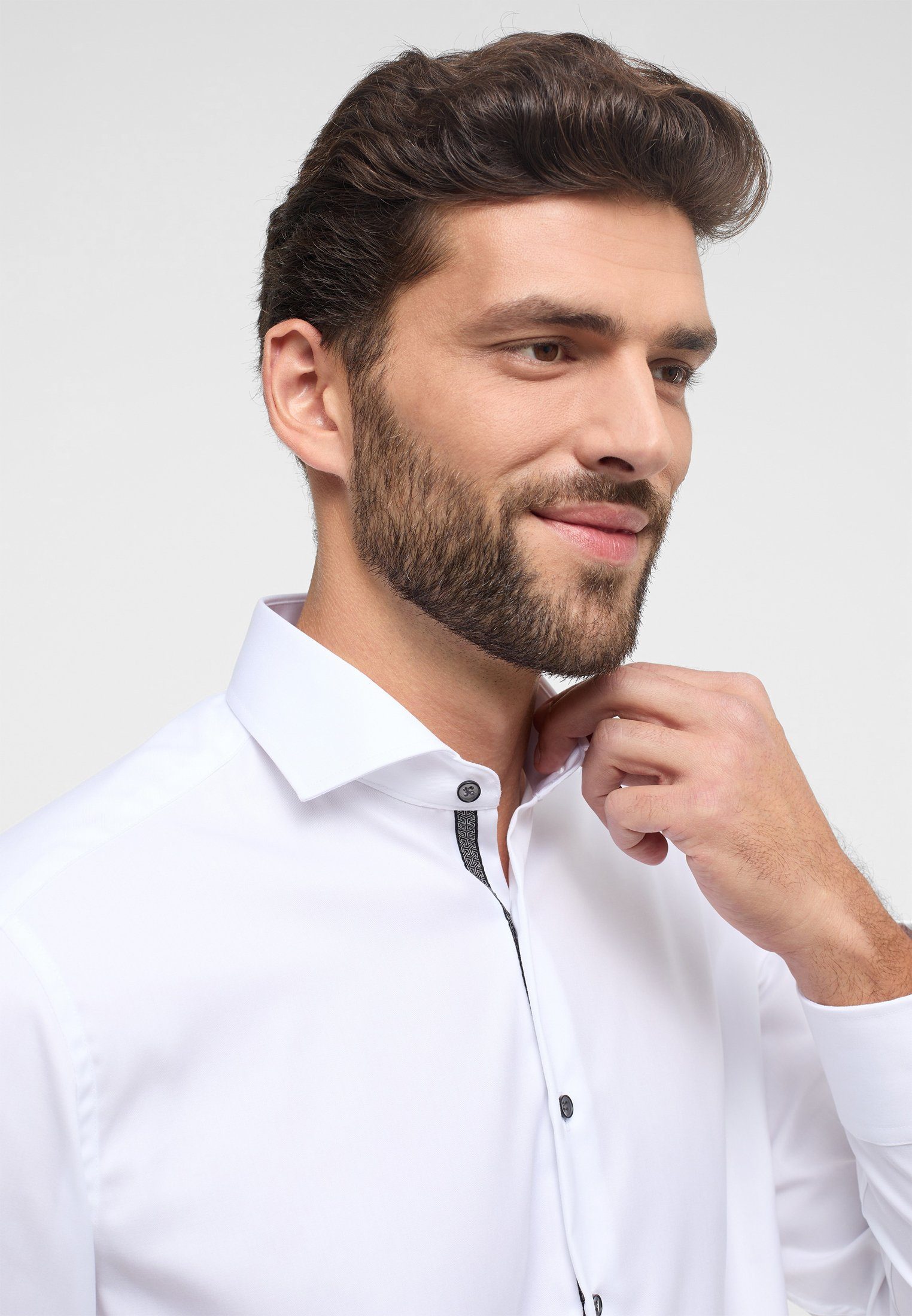 Eterna Overhemd met lange mouwen MODERN FIT NON IRON (strijkvrij)