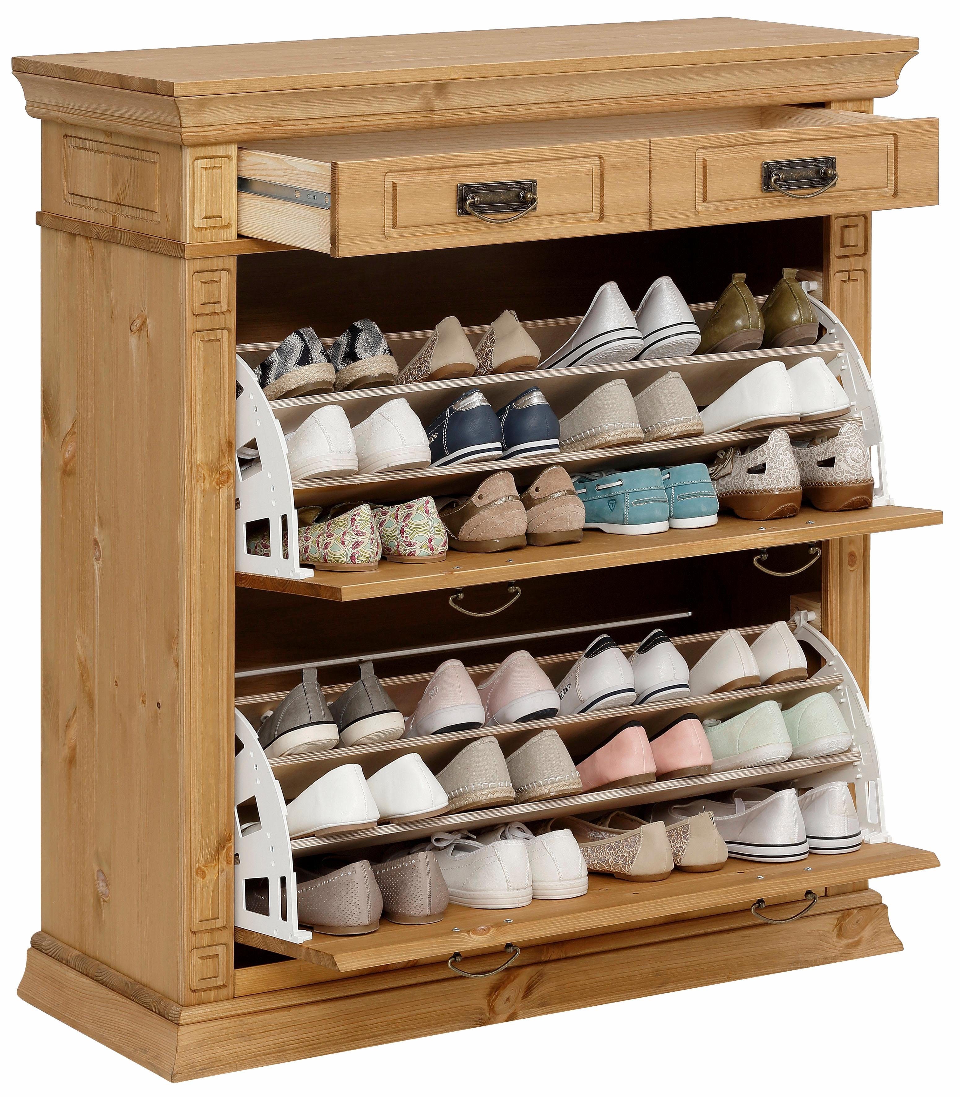 Home affaire Schoenenkast Vinales Breedte 96 cm van massief grenen