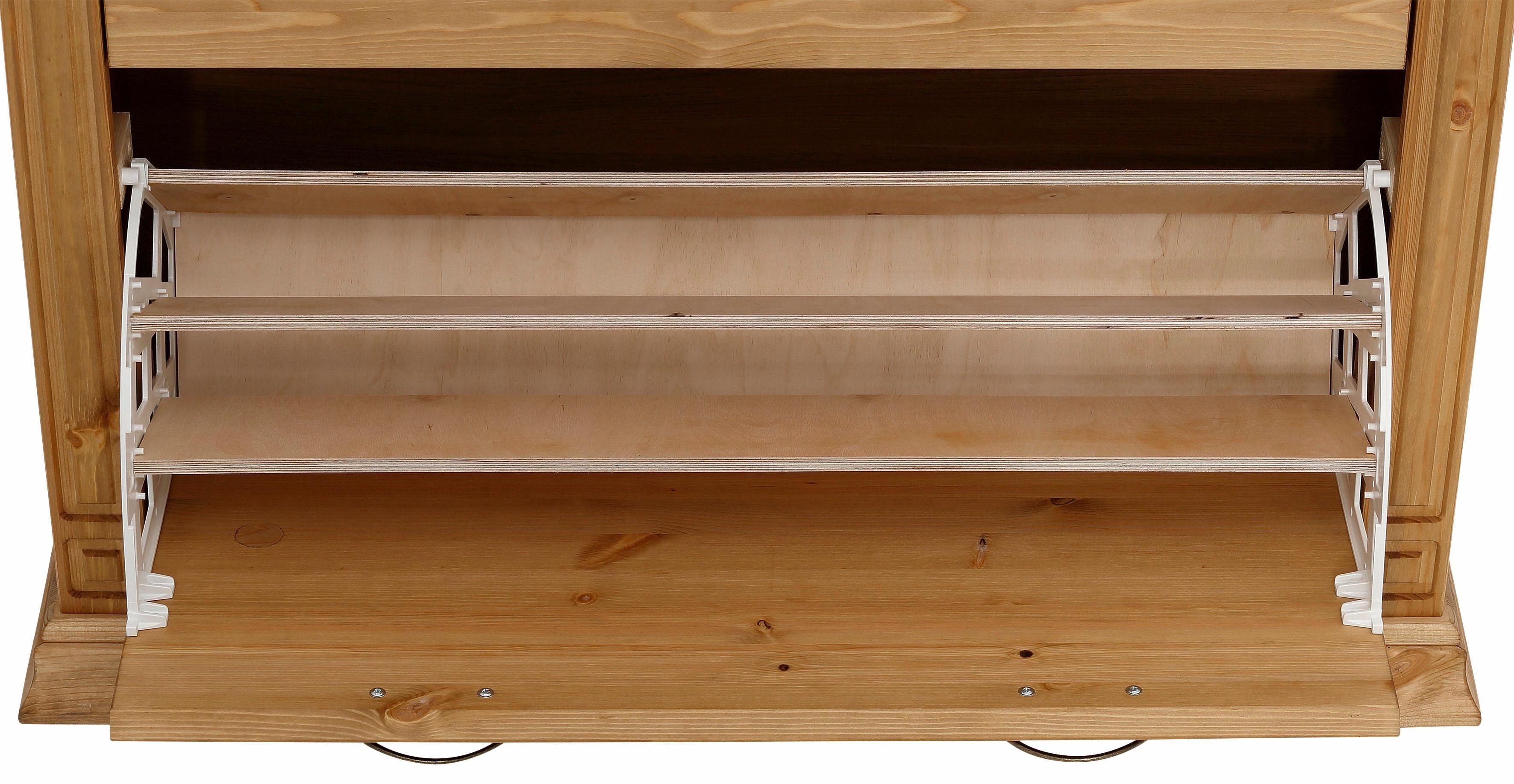 Home affaire Schoenenkast Vinales Breedte 96 cm van massief grenen