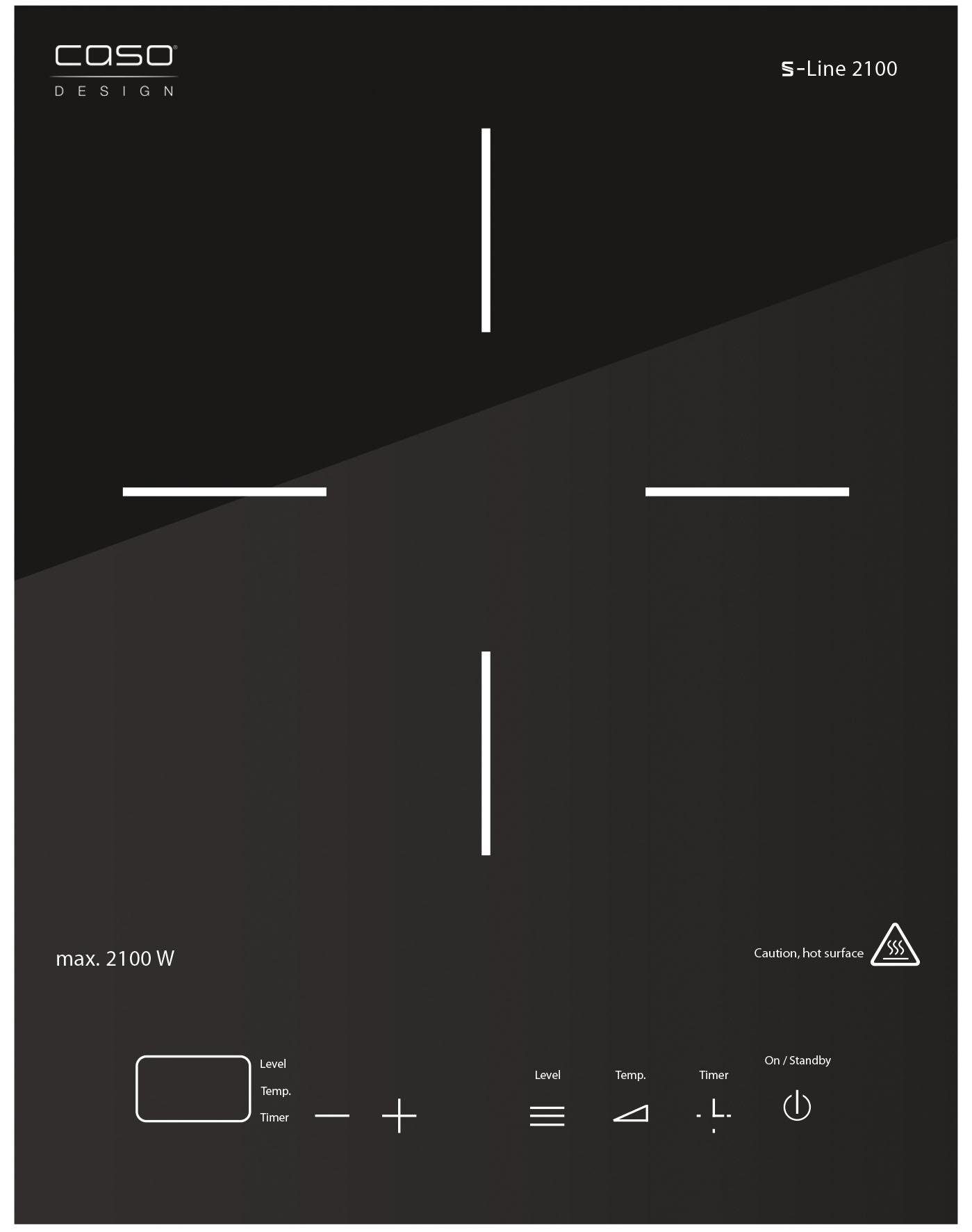 Caso Enkele inductiekookplaat 2225 CASO S-Line 2100