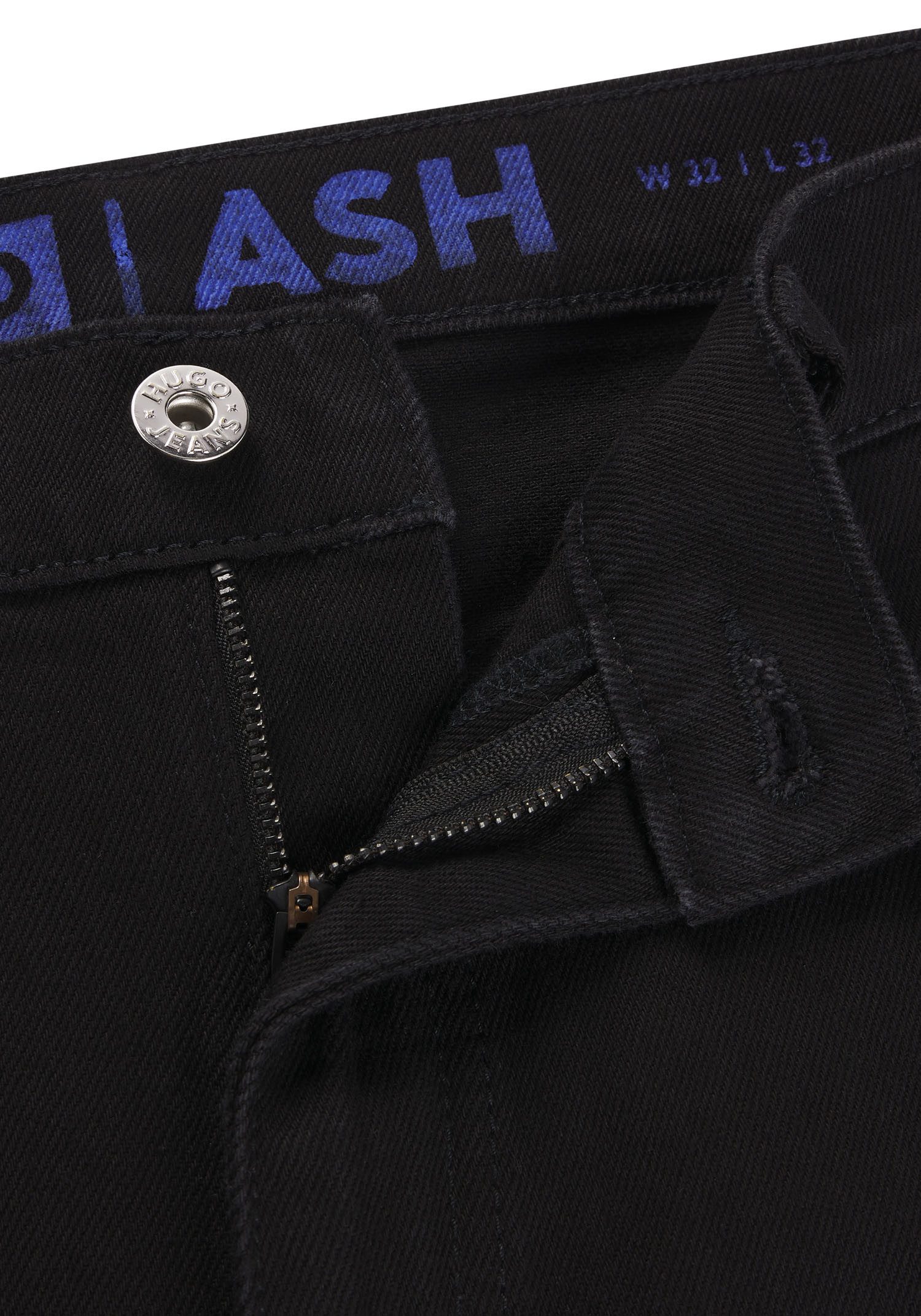 HUGO Blue Slim fit jeans Ash met stone-washed-finish