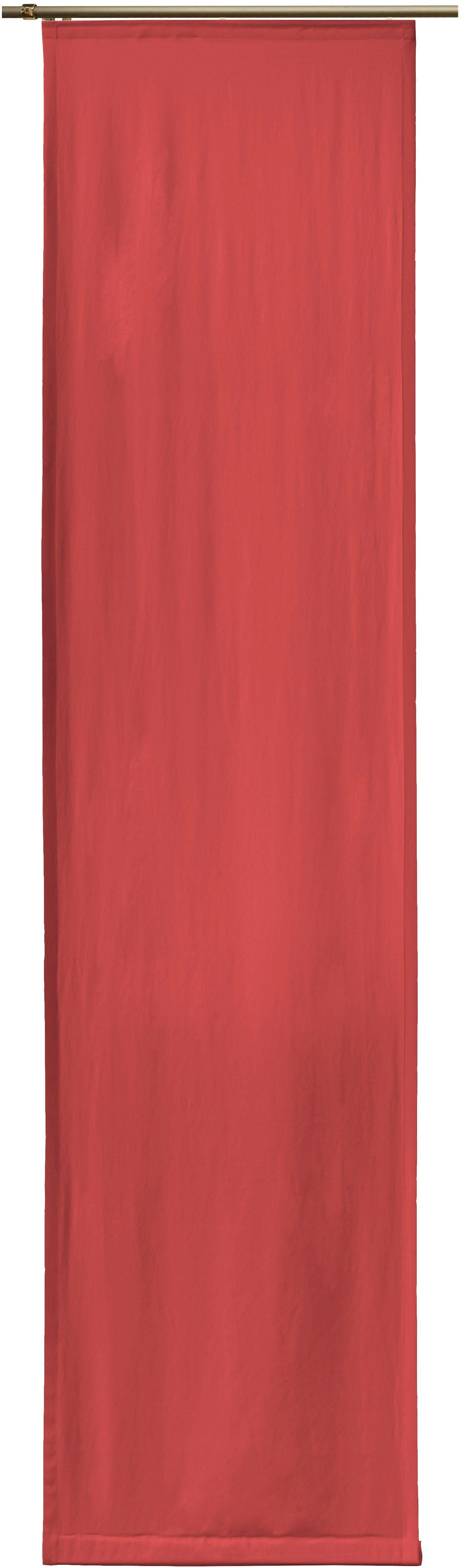 Wirth Paneelgordijn Newbury Zonder bevestigingsaccessoires, breedte: 57 cm (1 stuk) paneelgordijnen maat 57 cm x 175 cm rood