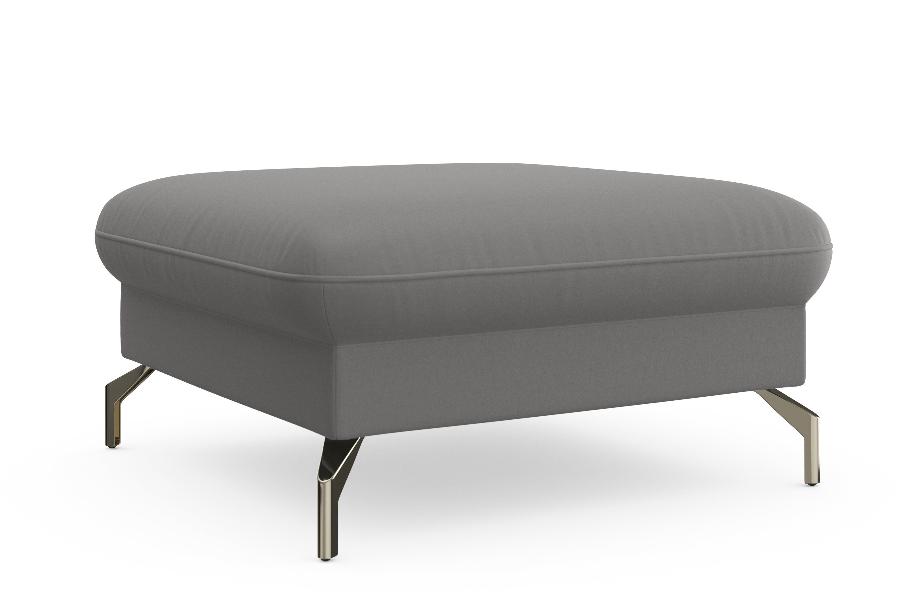sit&more Hocker Fashion met binnenvering, met gesatineerde nikkel poten