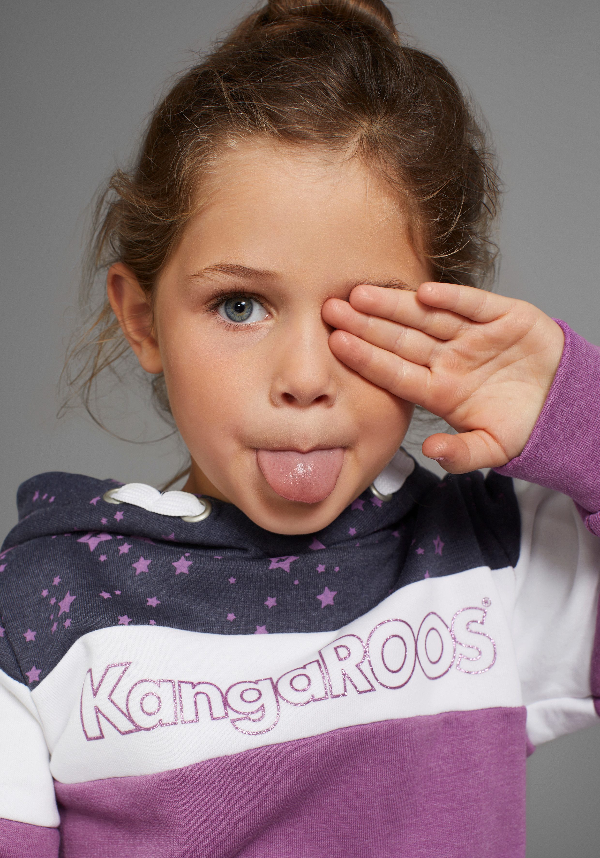 KangaROOS Hoodie Colourblocking voor kleine meisjes