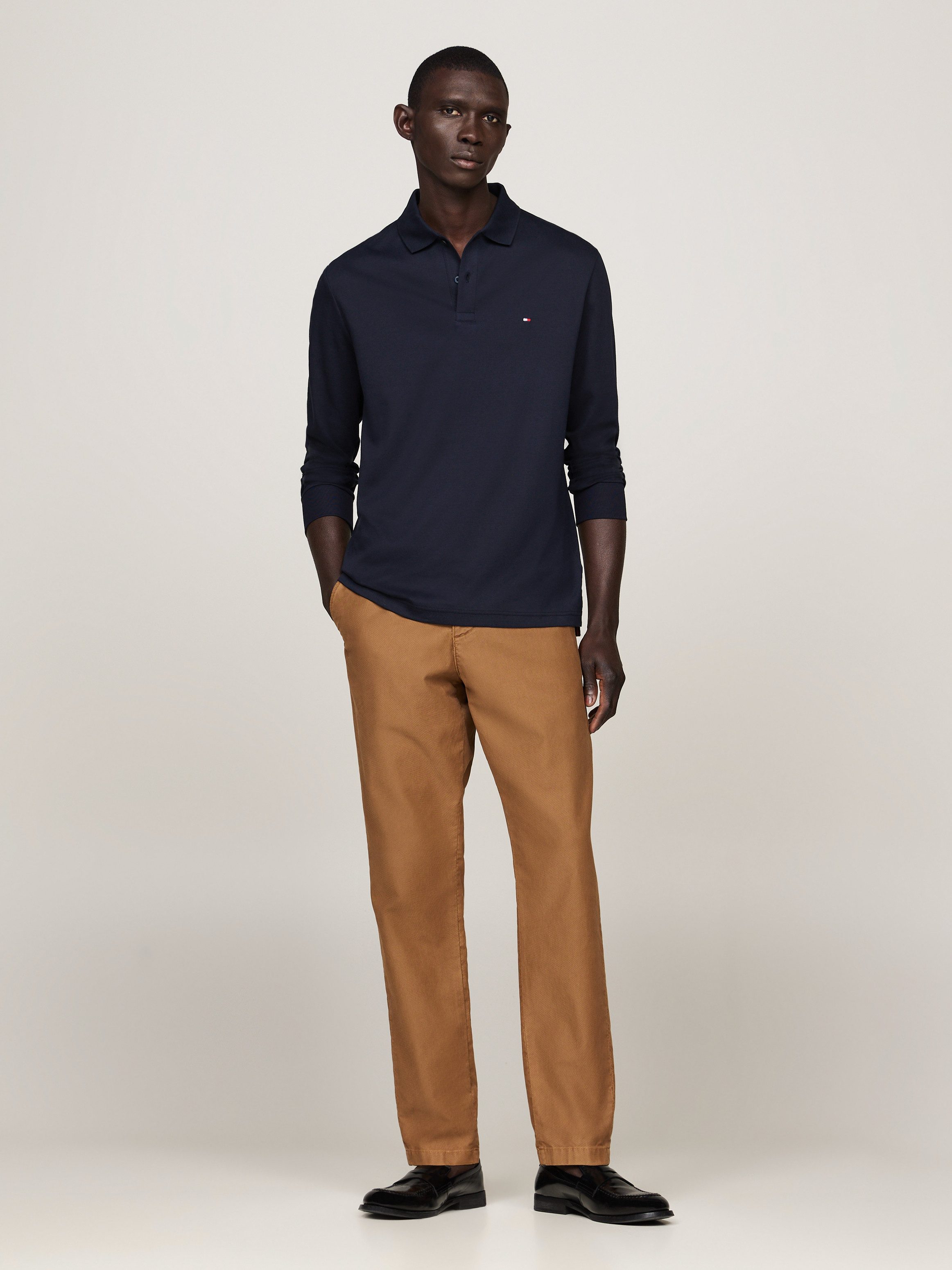 Tommy Hilfiger Poloshirt met lange mouwen L/S LIQUID COTTON REG POLO
