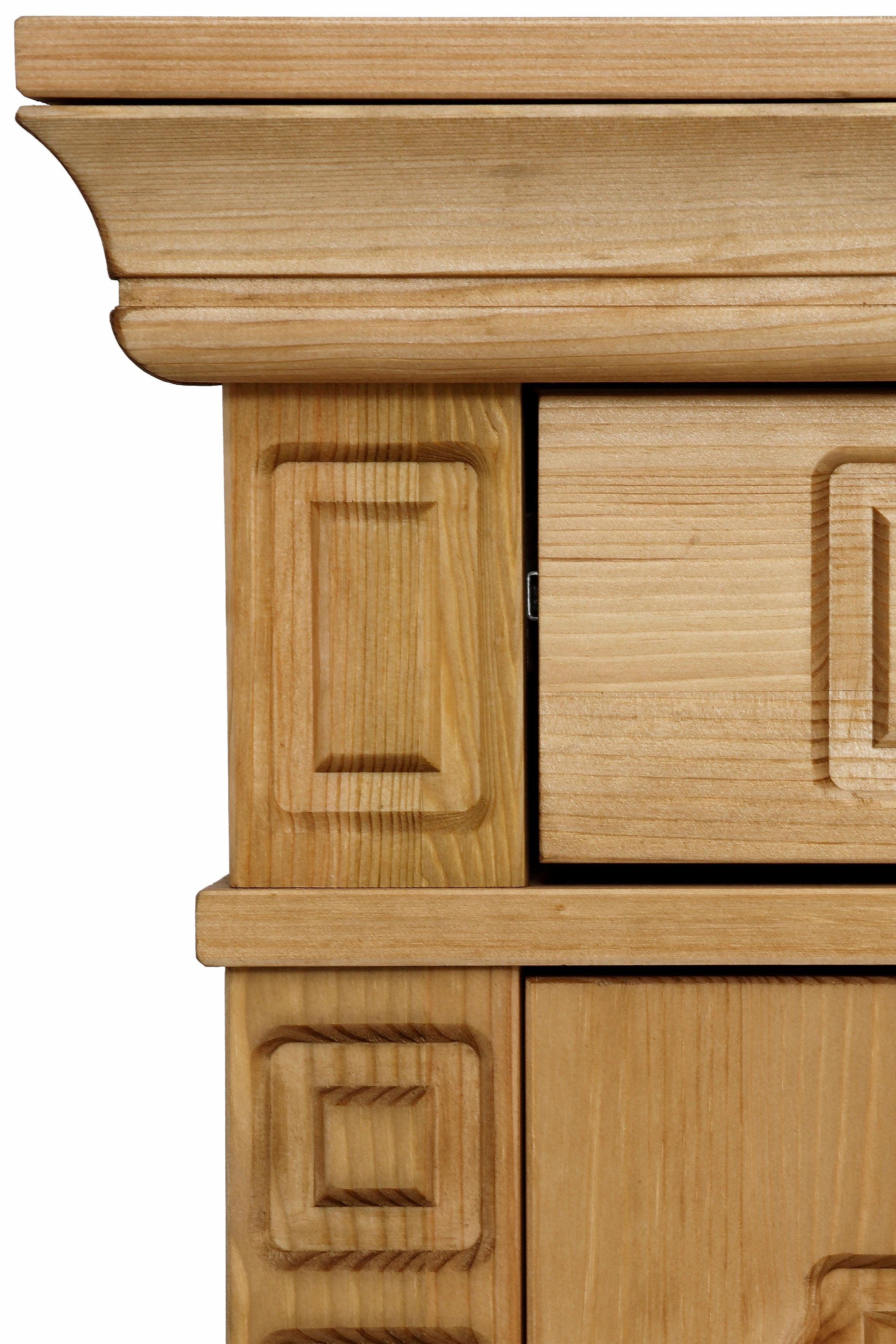 Home affaire Kast Vinales Breedte 112 cm van massief grenen