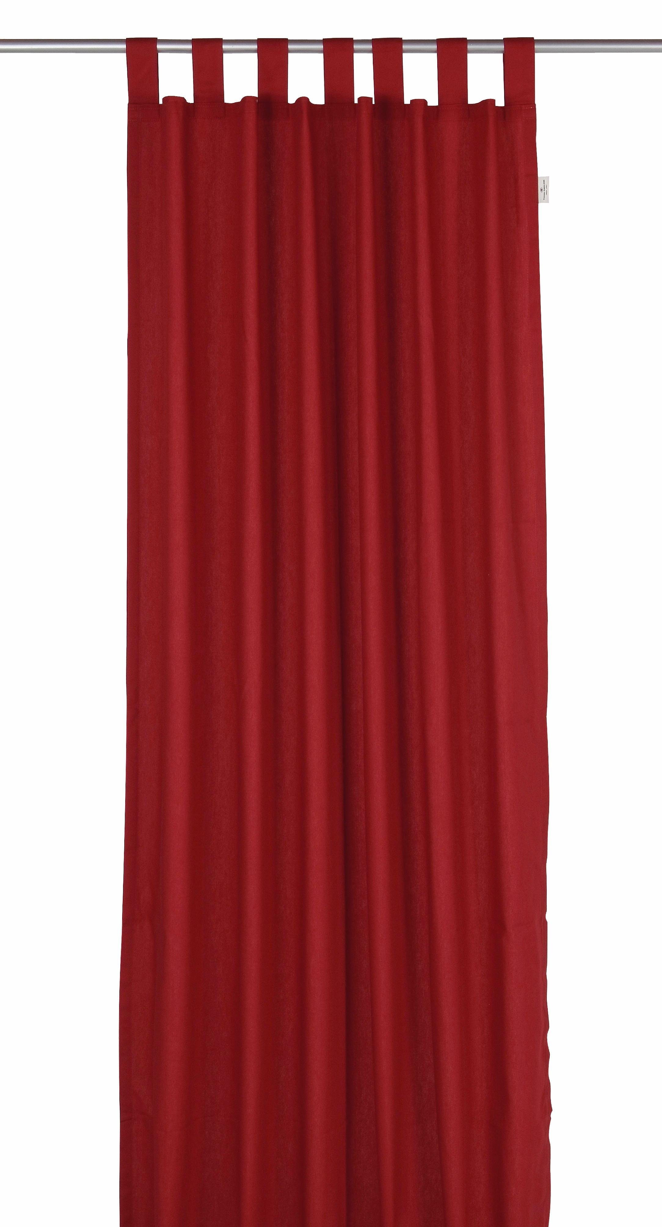 TOM TAILOR HOME Gordijn Dove (1 stuk) kant & klaar gordijnen maat H/B: 255/130 cm rood