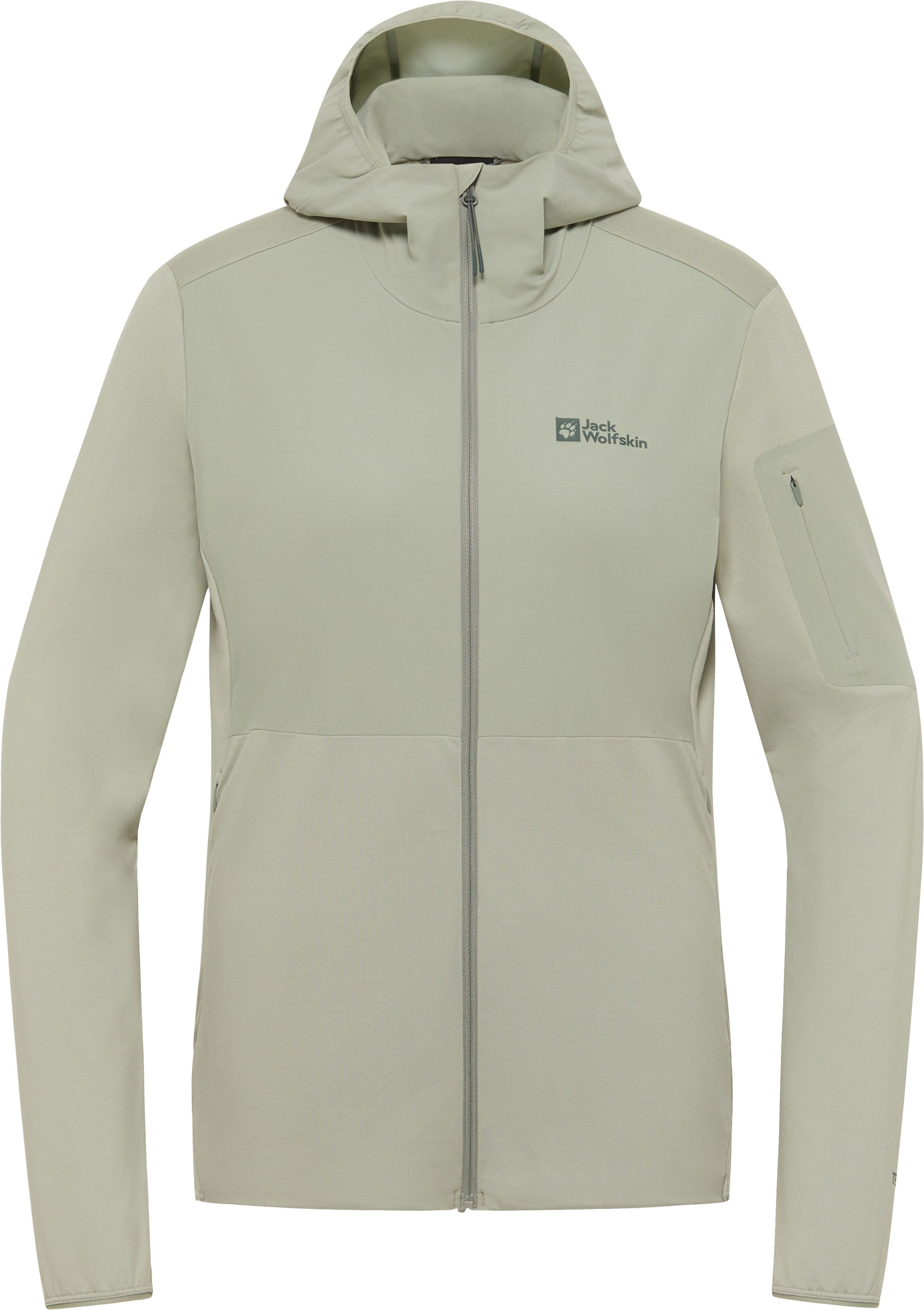 Jack Wolfskin Fleecejack met capuchon PRELIGHT TRAIL HOODY W