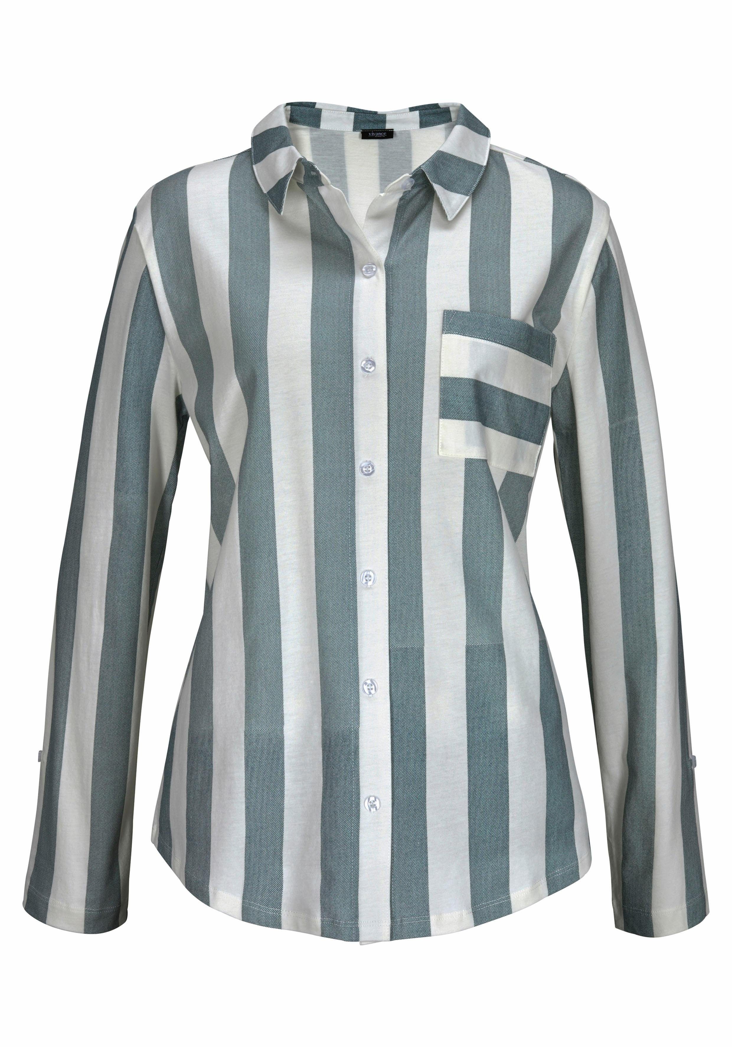 Vivance Dreams Pyjama in overhemd-look (2-delig, 1 stuk)