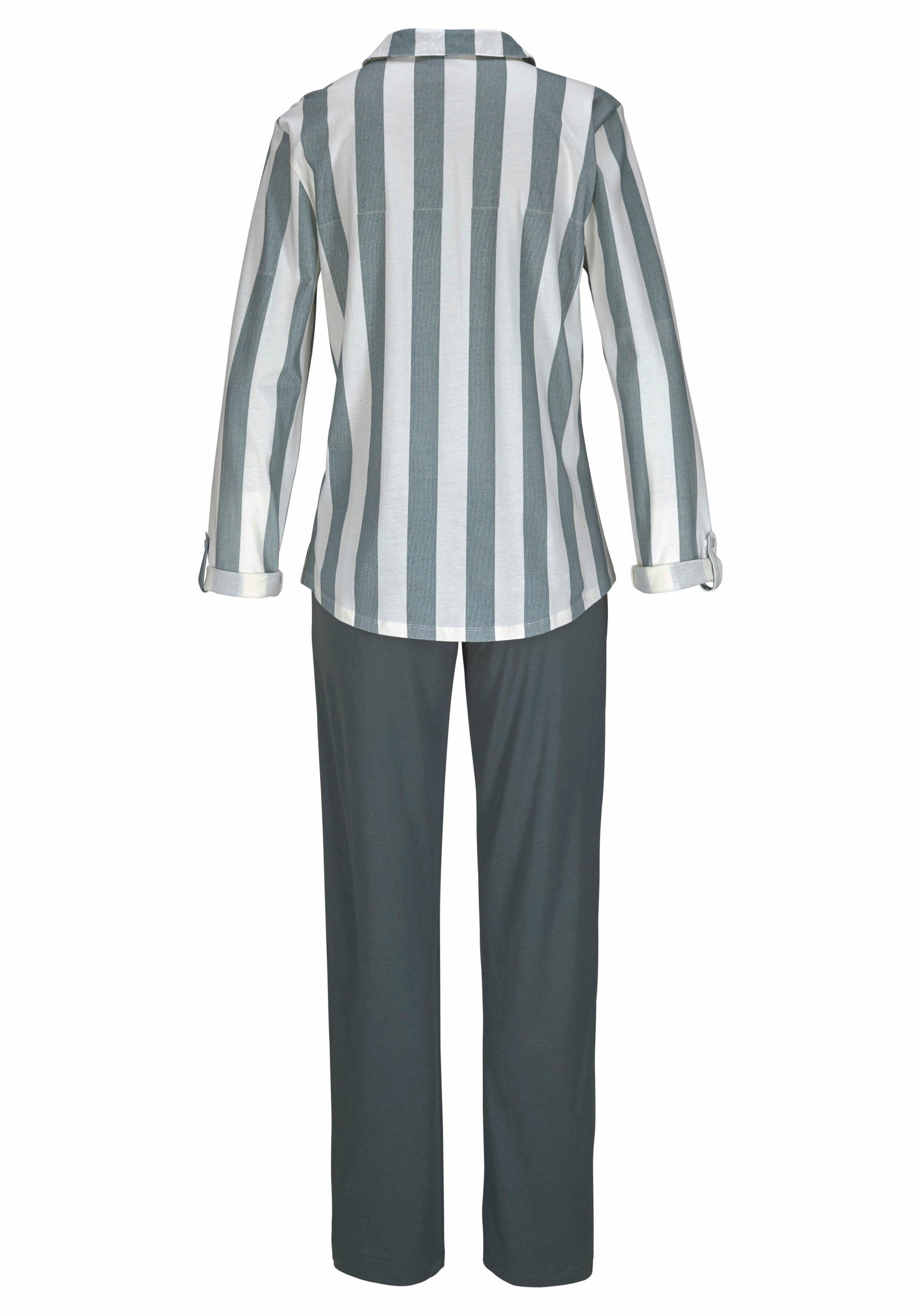 Vivance Dreams Pyjama in overhemd-look (2-delig, 1 stuk)