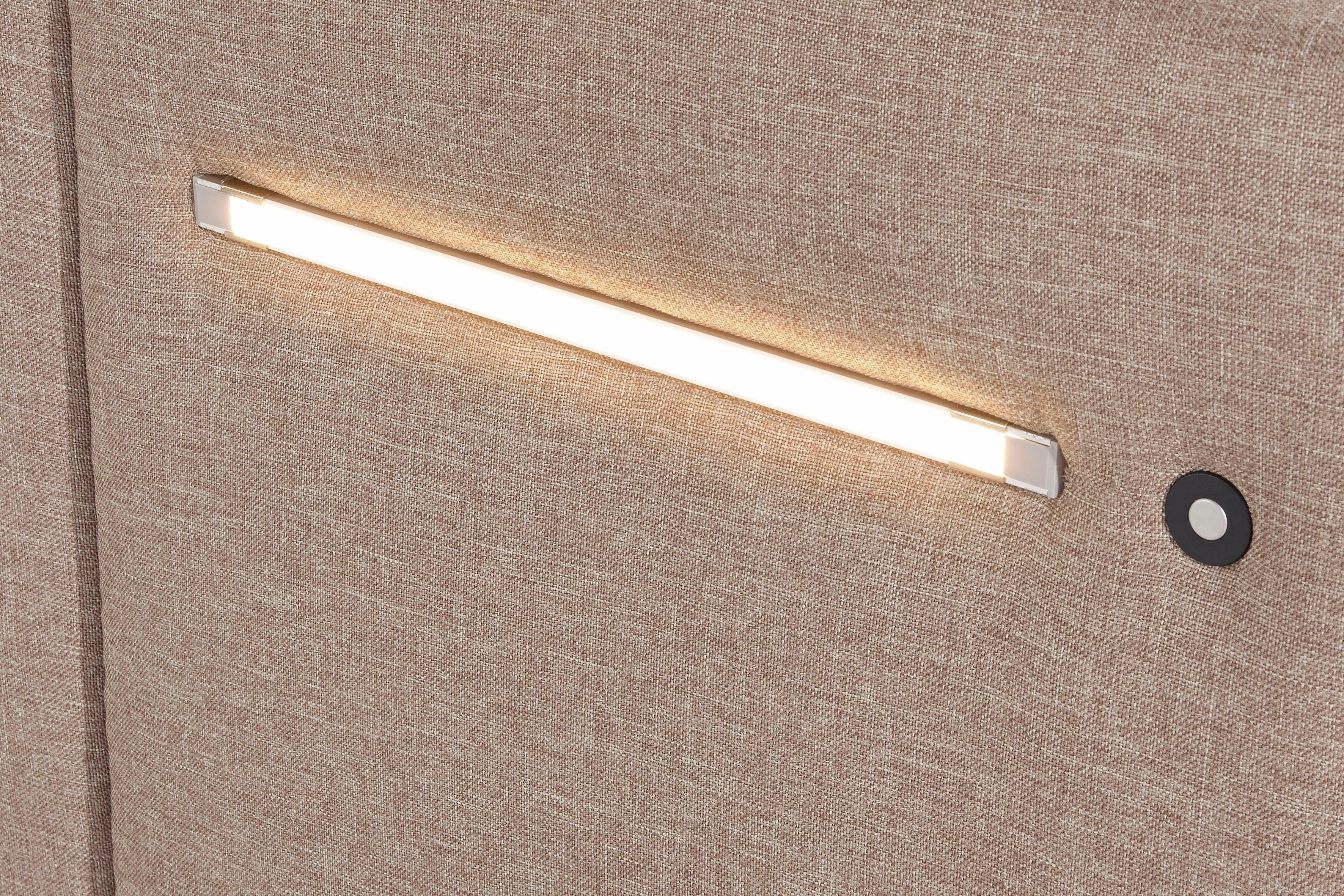 Westfalia Polsterbetten Gestoffeerd bed Elba naar keuze met ledverlichting