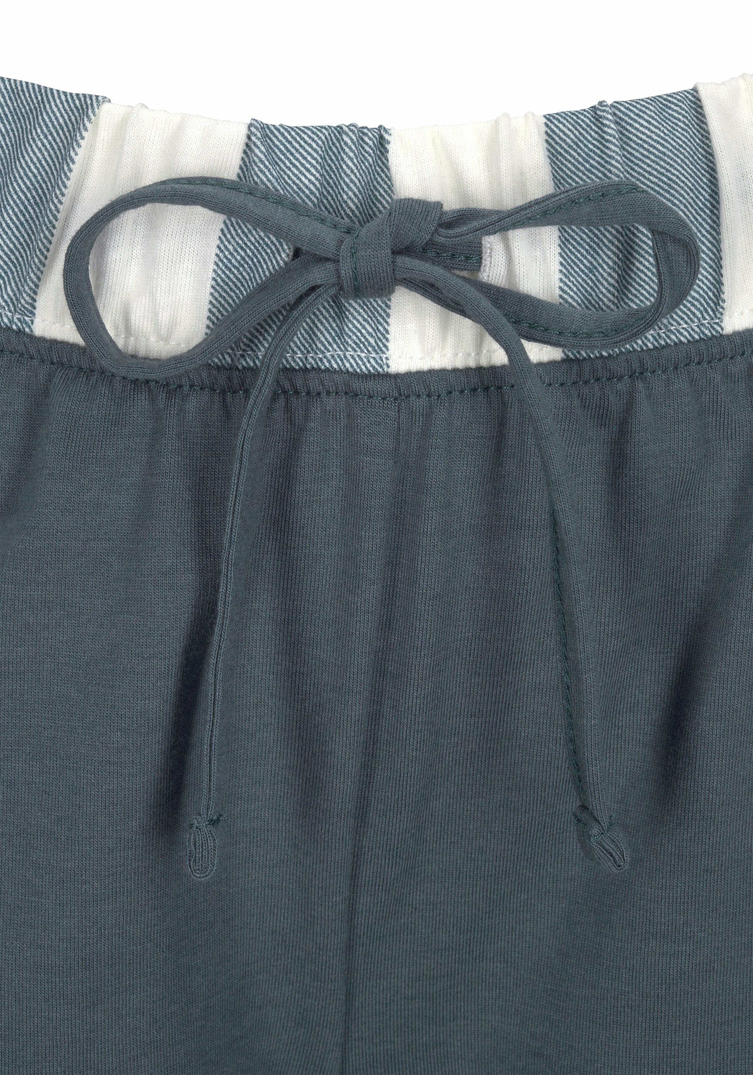 Vivance Dreams Shortama in overhemd-look (2-delig, 1 stuk)