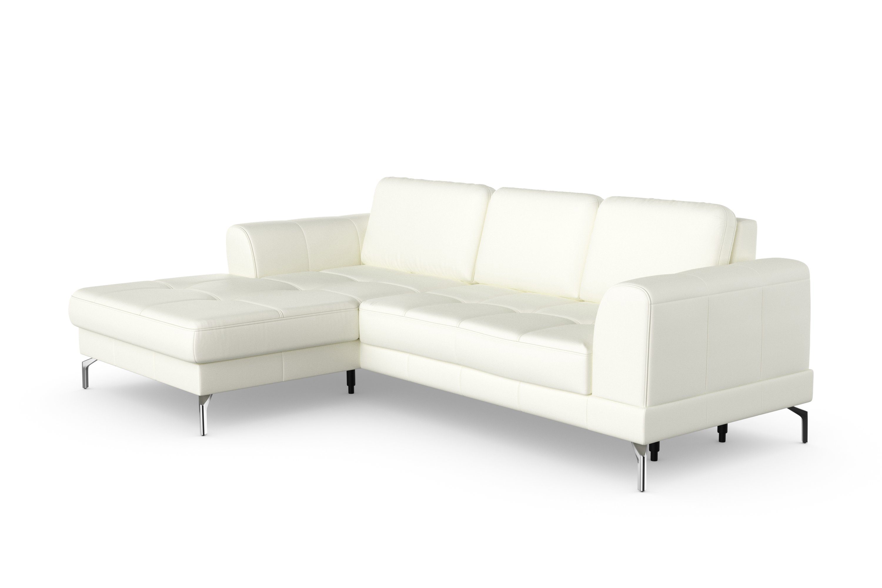 sit&more Hoekbank Bendigo L-vorm inclusief zitdiepteverstelling, bodemvrijheid 15 cm, 2 pootkleuren