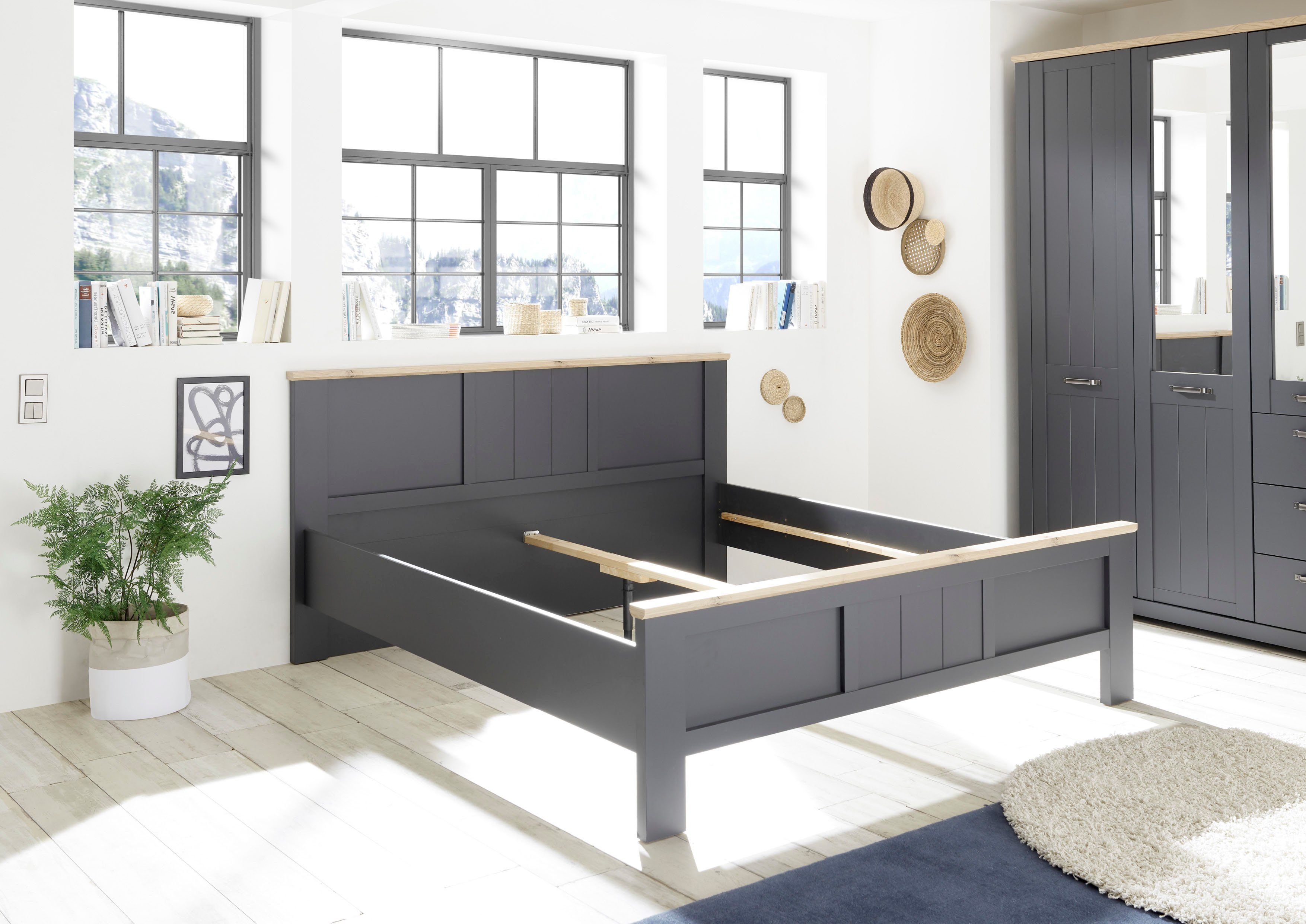 Schlafkontor Bedframe Elastir in landelijke stijl