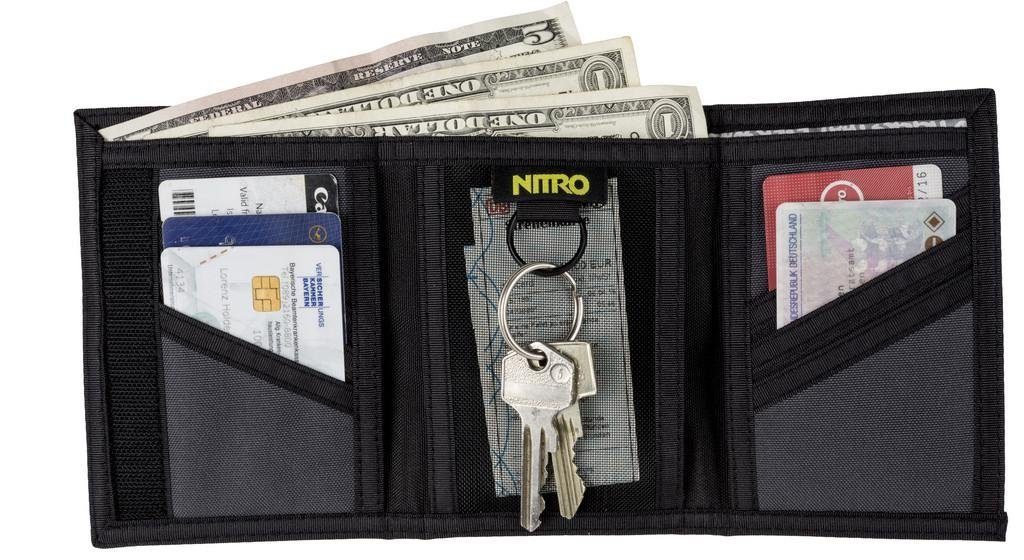 NITRO Portemonnee Wallet, Black Portemonnee, wallet, portemonnee, etui voor biljetten en munten