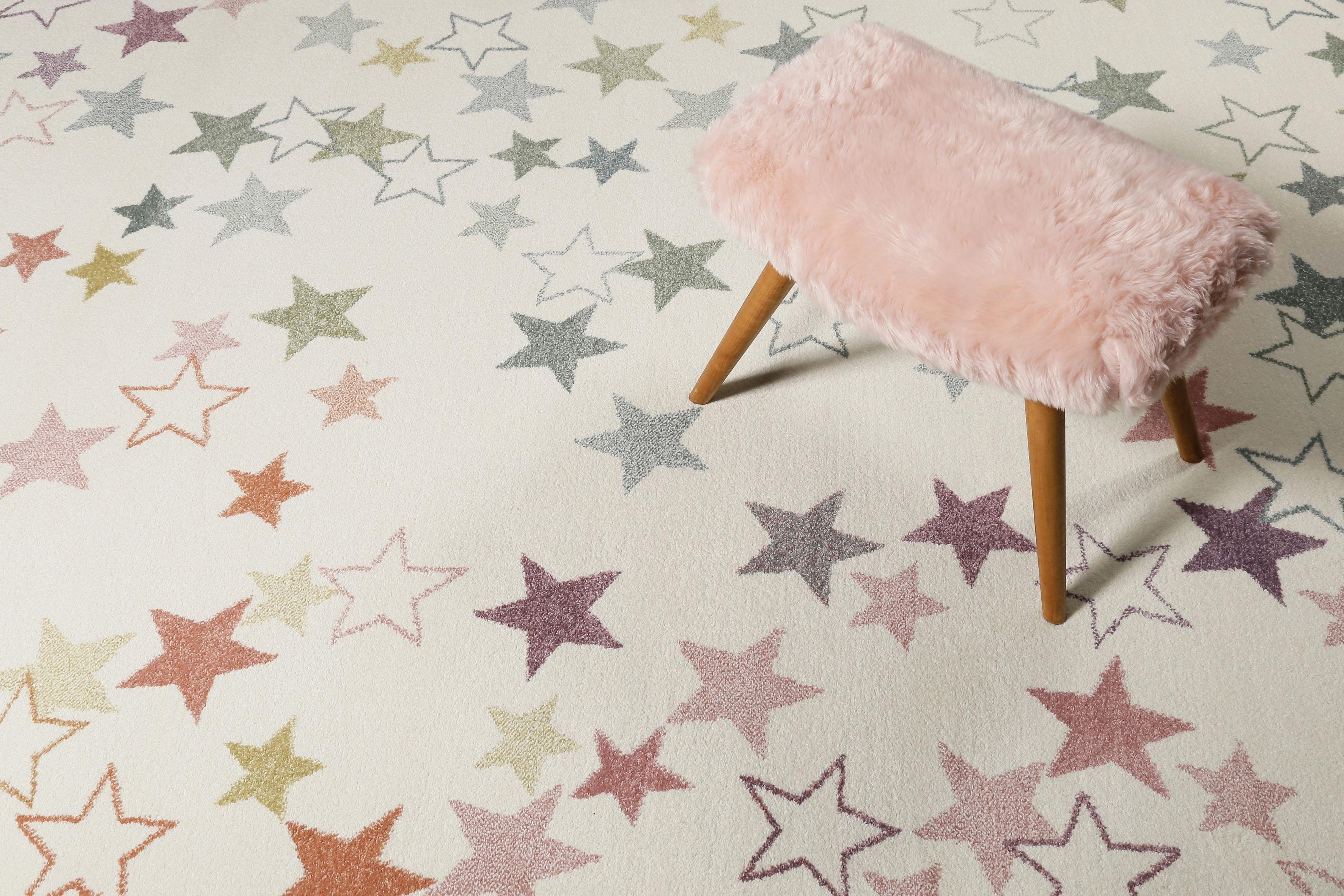 Esprit Kindervloerkleed Esterya ESP-4636 Sterontwerp, laagpolig