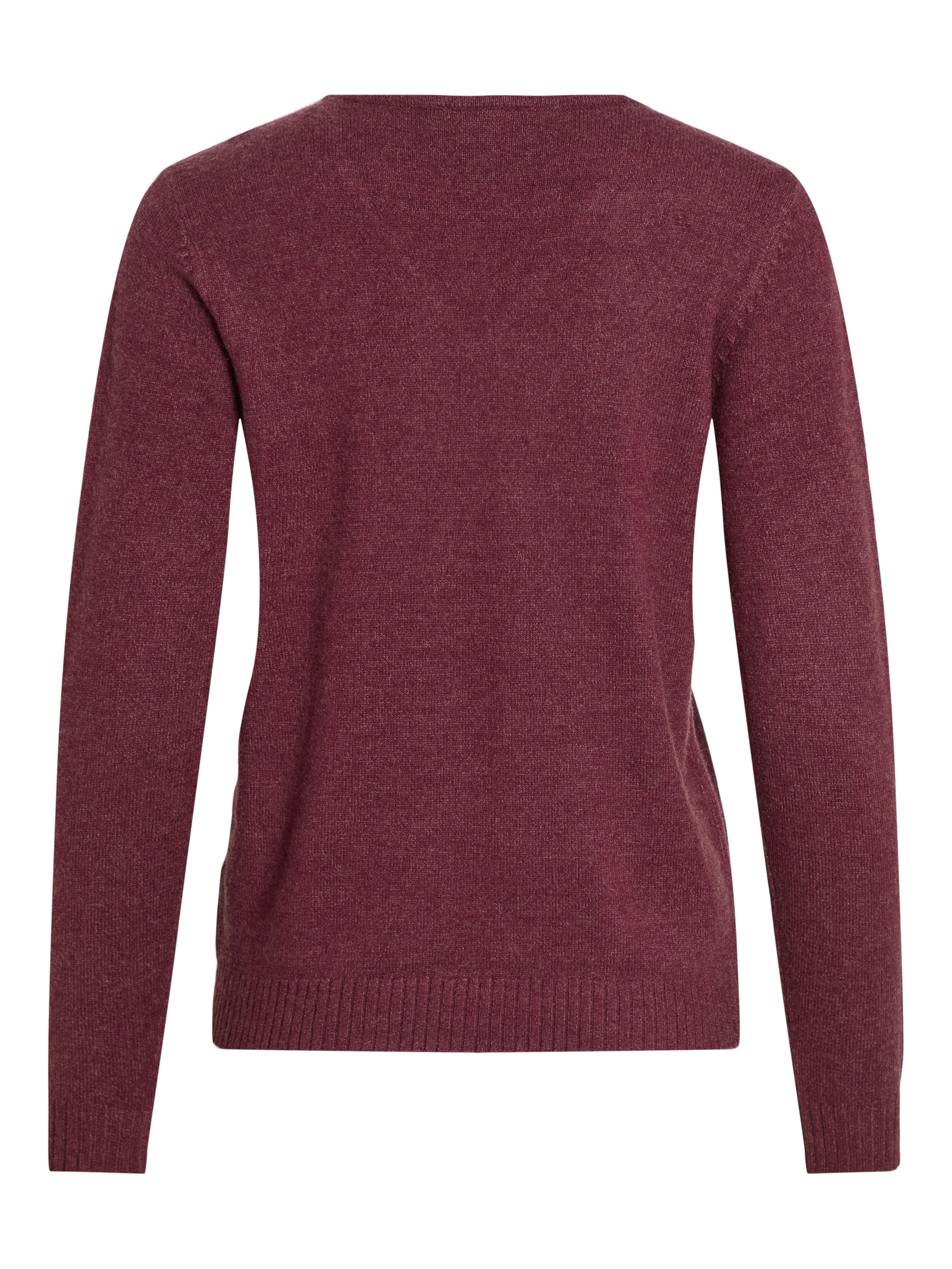 Vila Trui met V-hals VIRIL V-NECK L/S KNIT TOP - NOOS