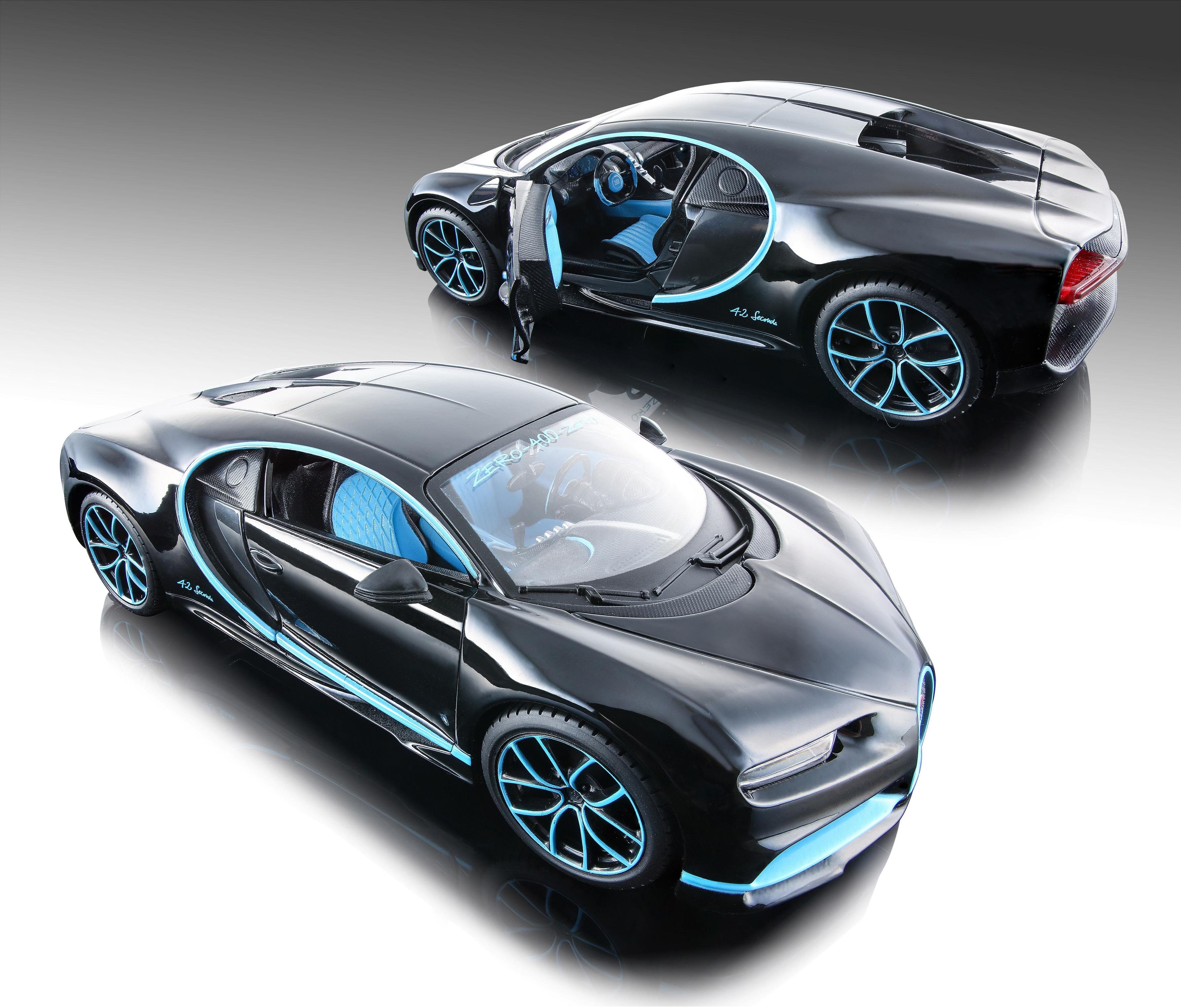Maisto® Auto op schaal Bugatti Chiron, 1:24, zwart