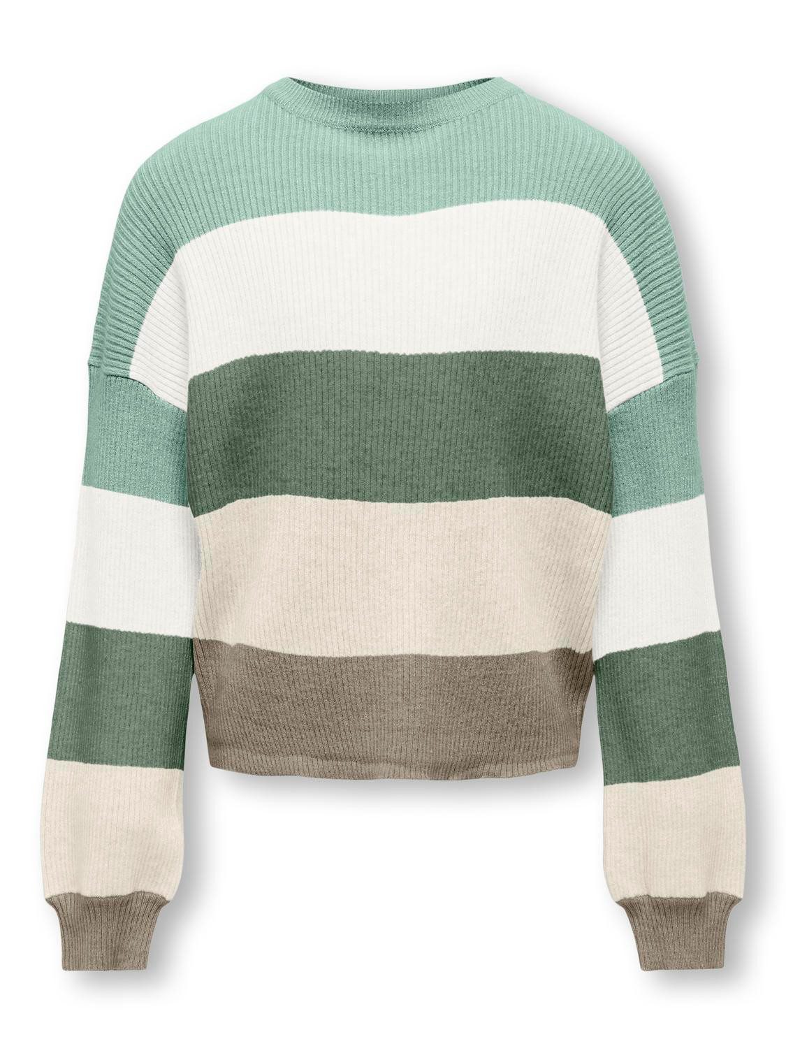 KIDS ONLY Gebreide trui KOGSANDY L/S STRIPE PULLOVER KNT NOOS