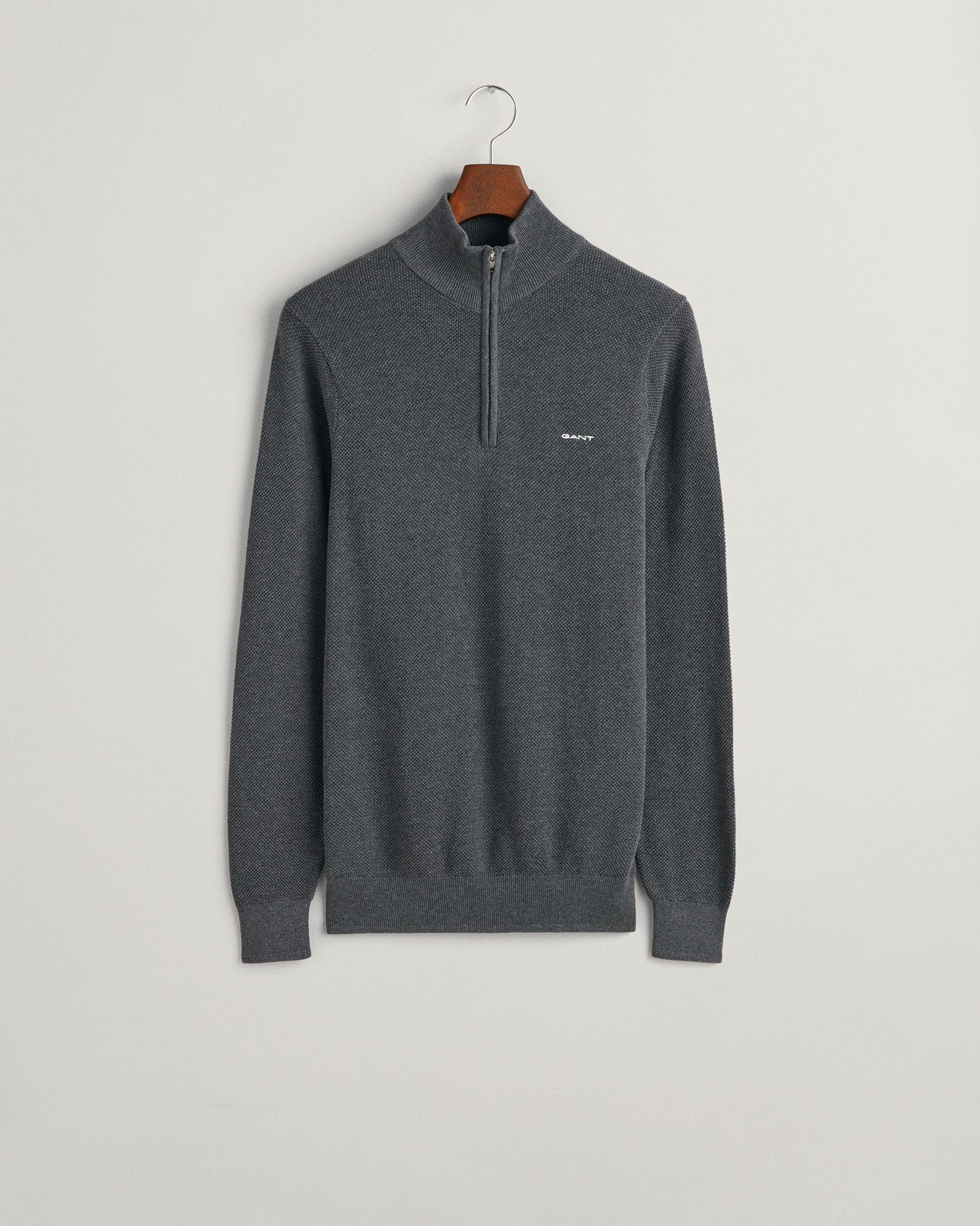 Gant Schipperstrui COTTON PIQUE HALF ZIP