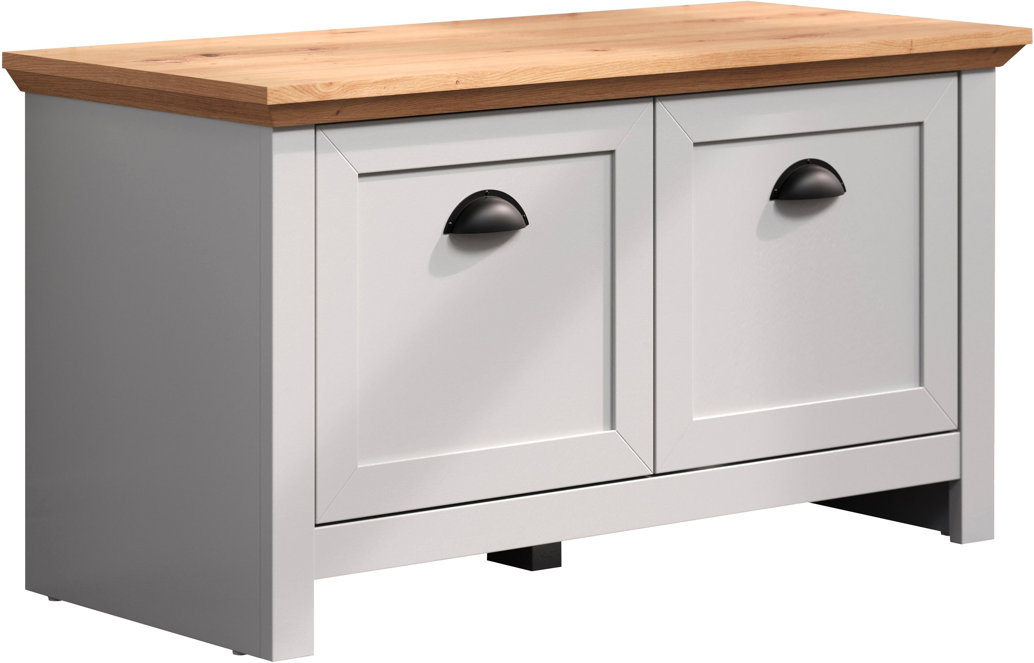 Home affaire Kapstok Herzwill Zitbank / schoenenkast met de afmetingen BxHxD ca.: 91x49x41 cm (1 stuk)
