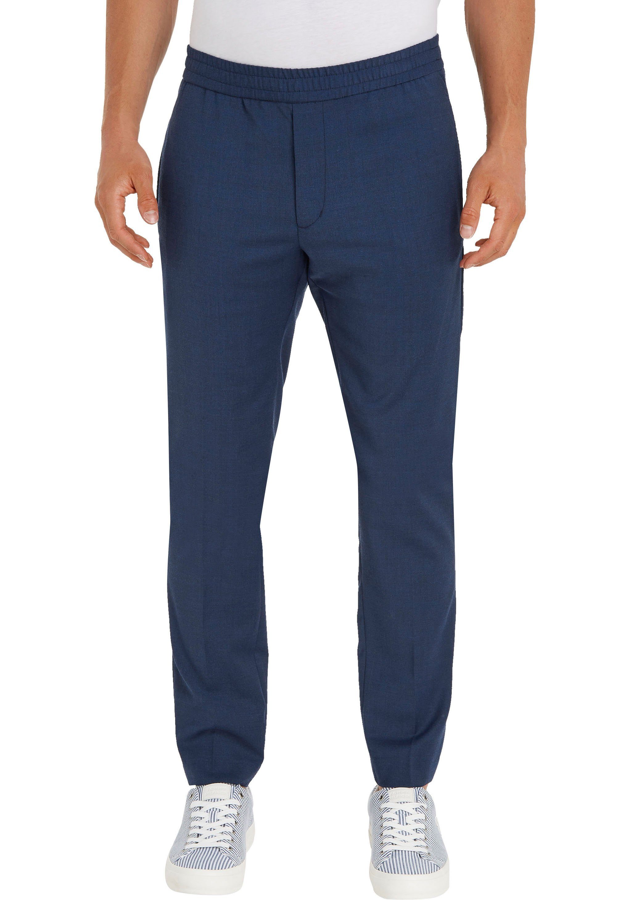 Tommy Hilfiger TAILORED Stoffen broek HAMPTON TRAVEL TROPICAL PO met subtiel detail in de tommy...