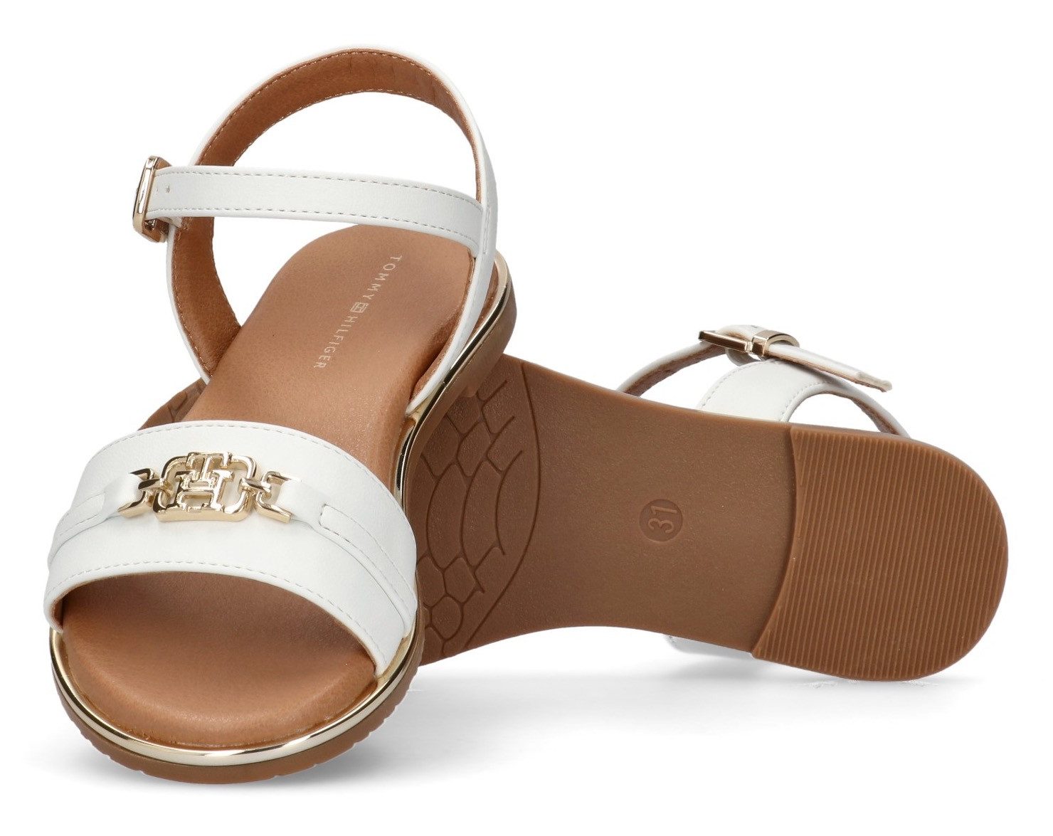 Tommy Hilfiger Sandalen , glitter-sandaal, sandaal met sierelement