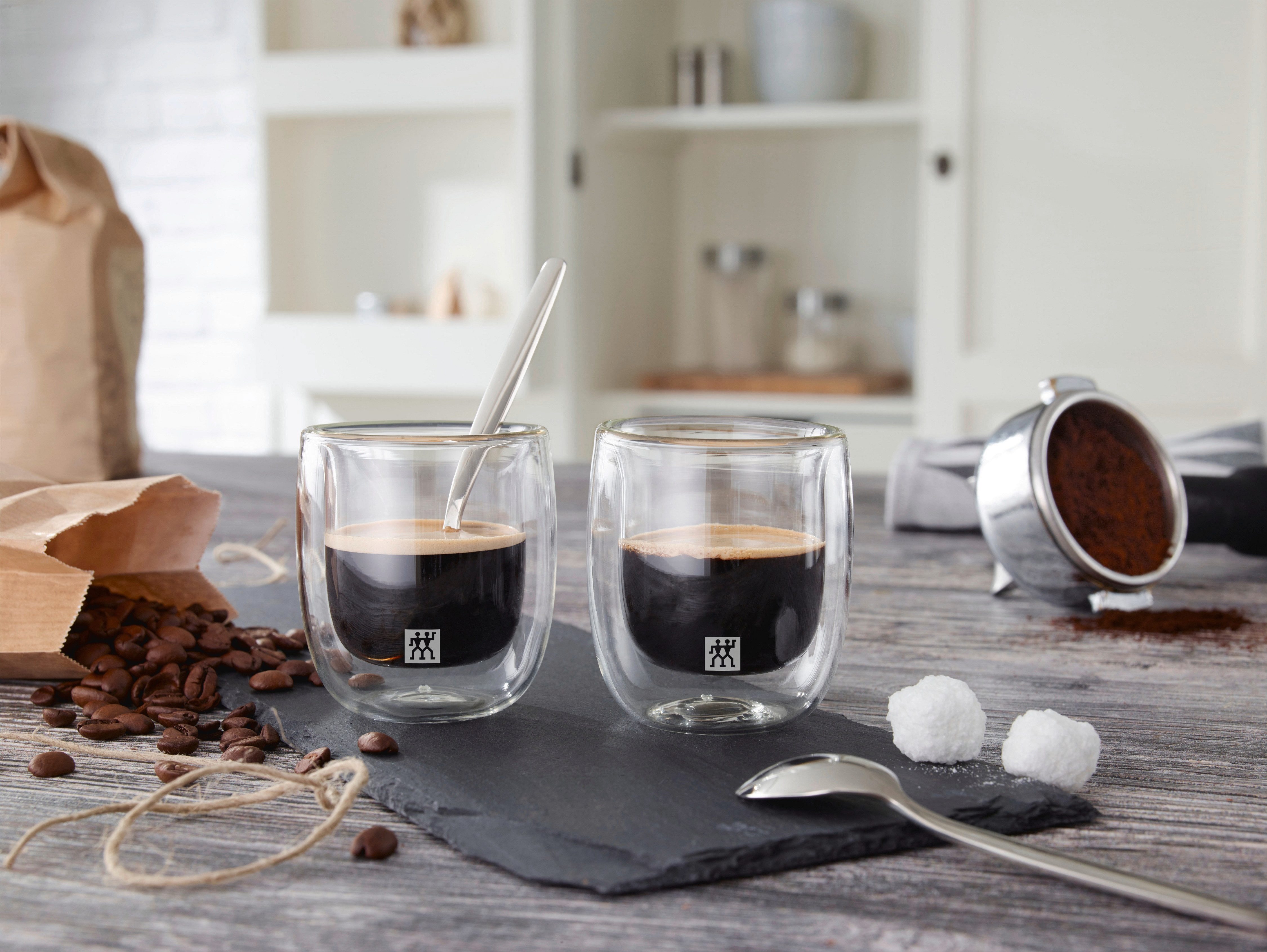 Zwilling Espressoglas Glazen set Sorrento, 2-delige set dubbelwandig, inhoud per glas ca. 80 ml (set, 2-delig)