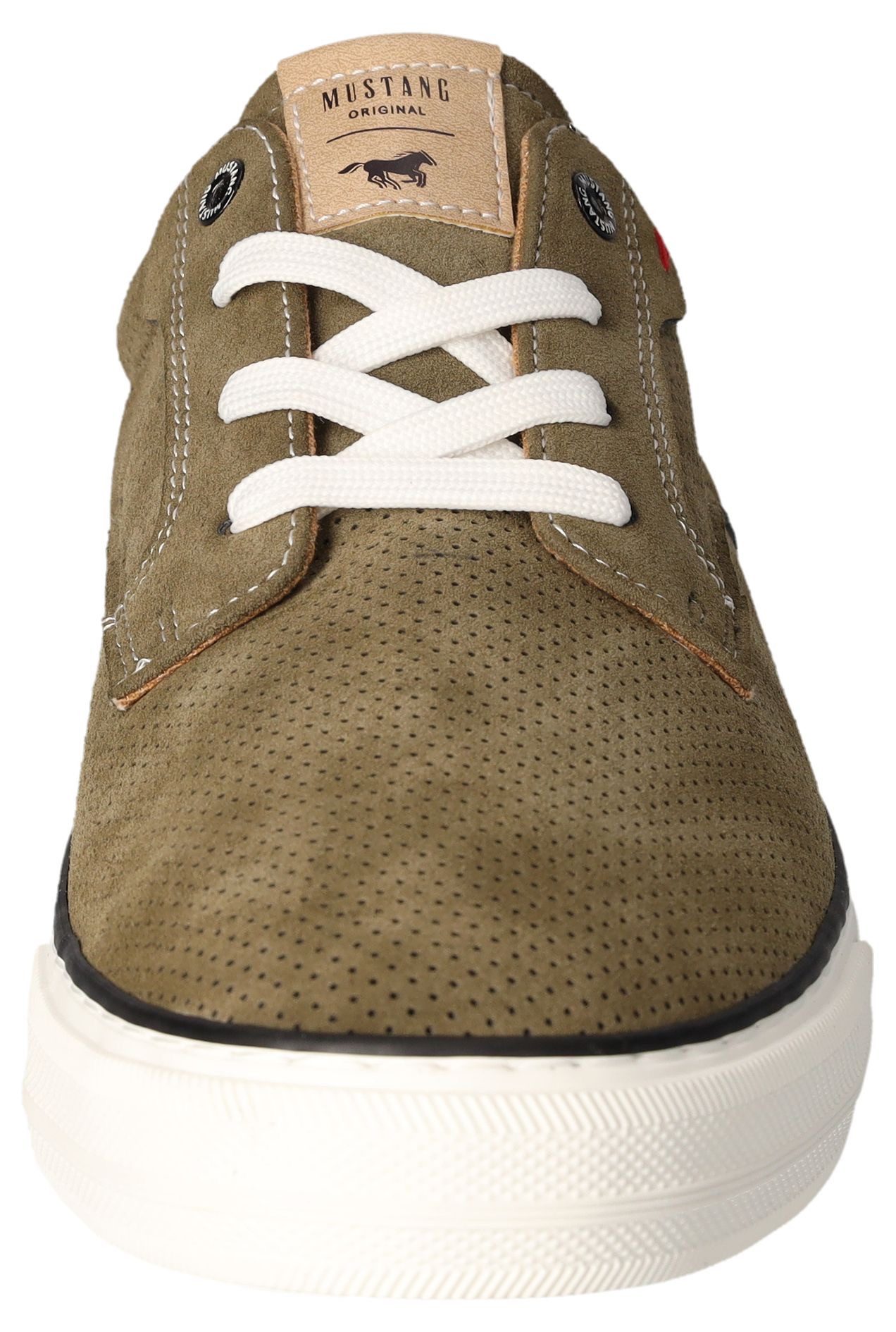 Mustang Shoes Sneakers , vrijetijdsschoen, lage schoen, veterschoen met siernaad