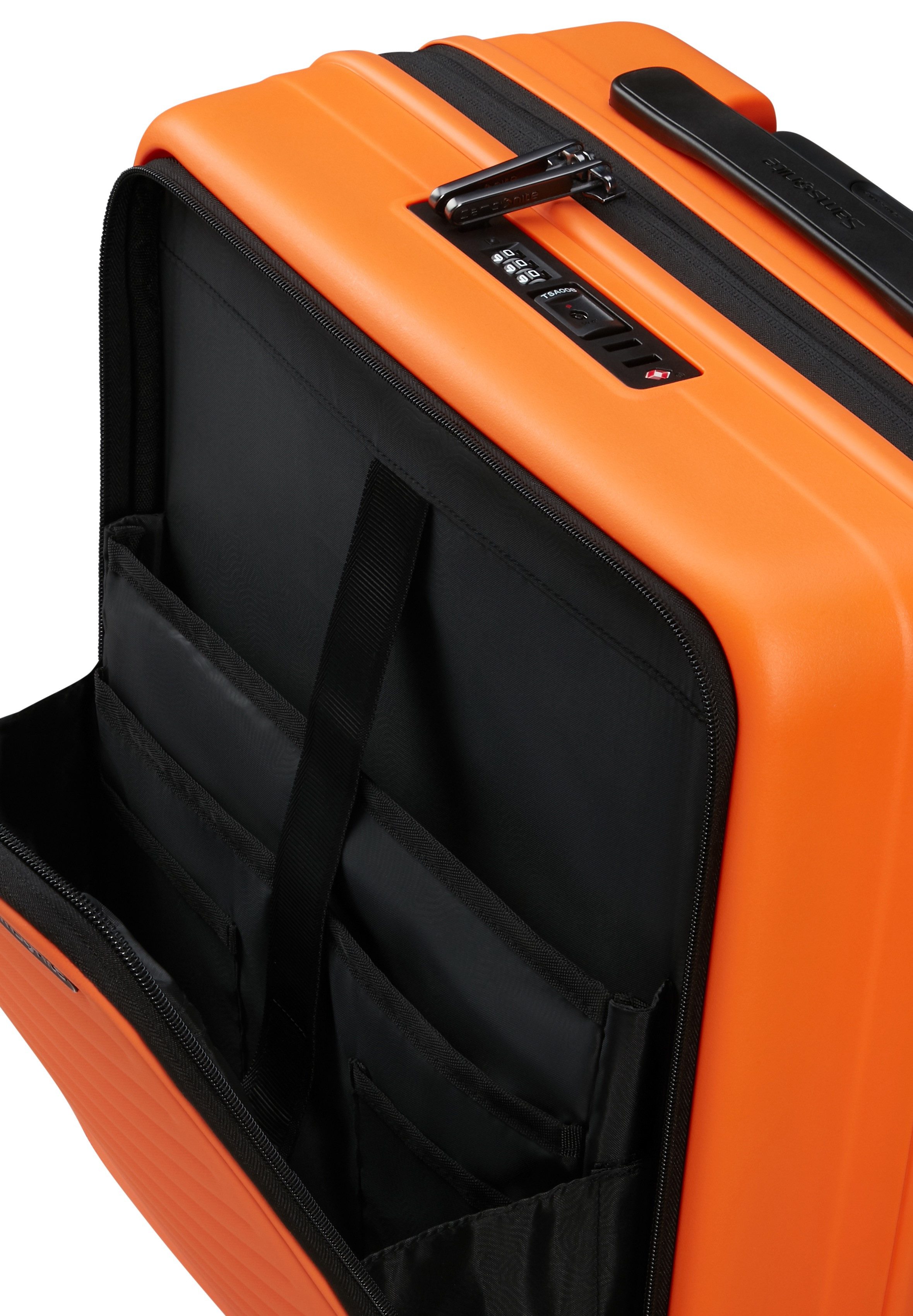 Samsonite Hardshell-trolley RESTACKD 55 incl. 2 pakzakken Handbagagekoffer met TSA-slot volumevergroting