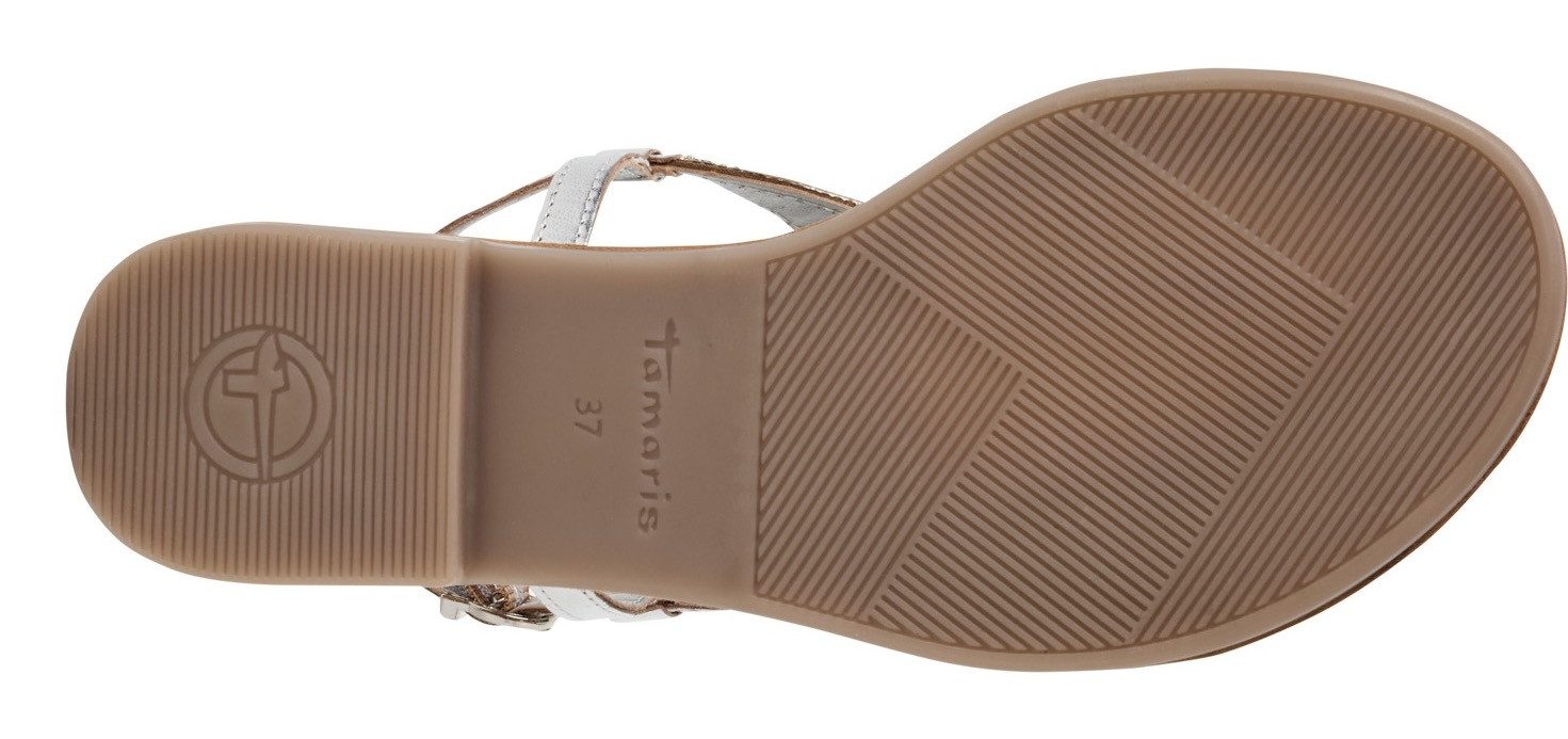 Tamaris Sandalen , sandalette, zomerschoen, feestdagenschuh, fonkelende strasssteentjes