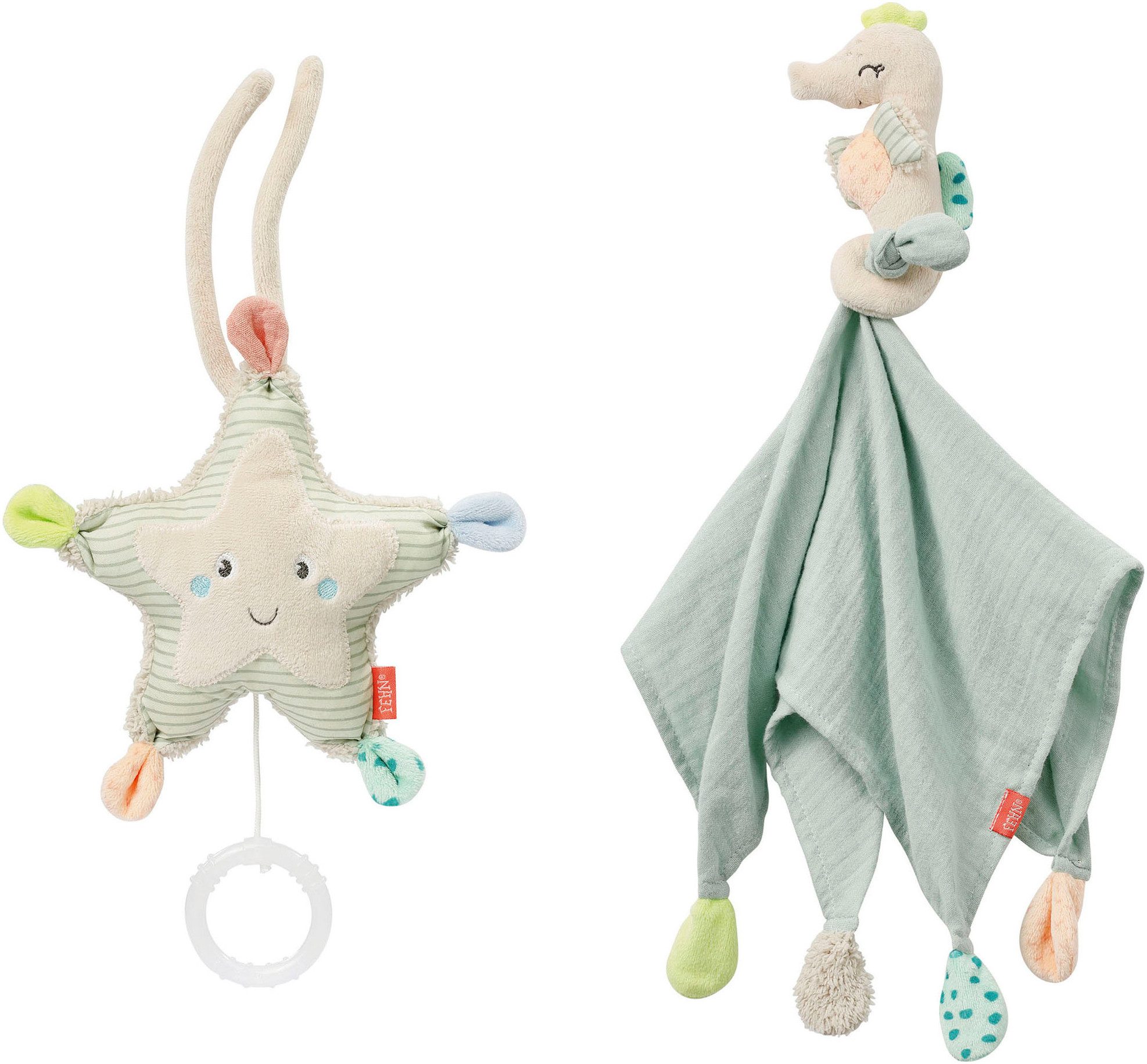 Fehn Knuffeldoek Zeekinderen Geboorte-set middel (set, 2-delig)