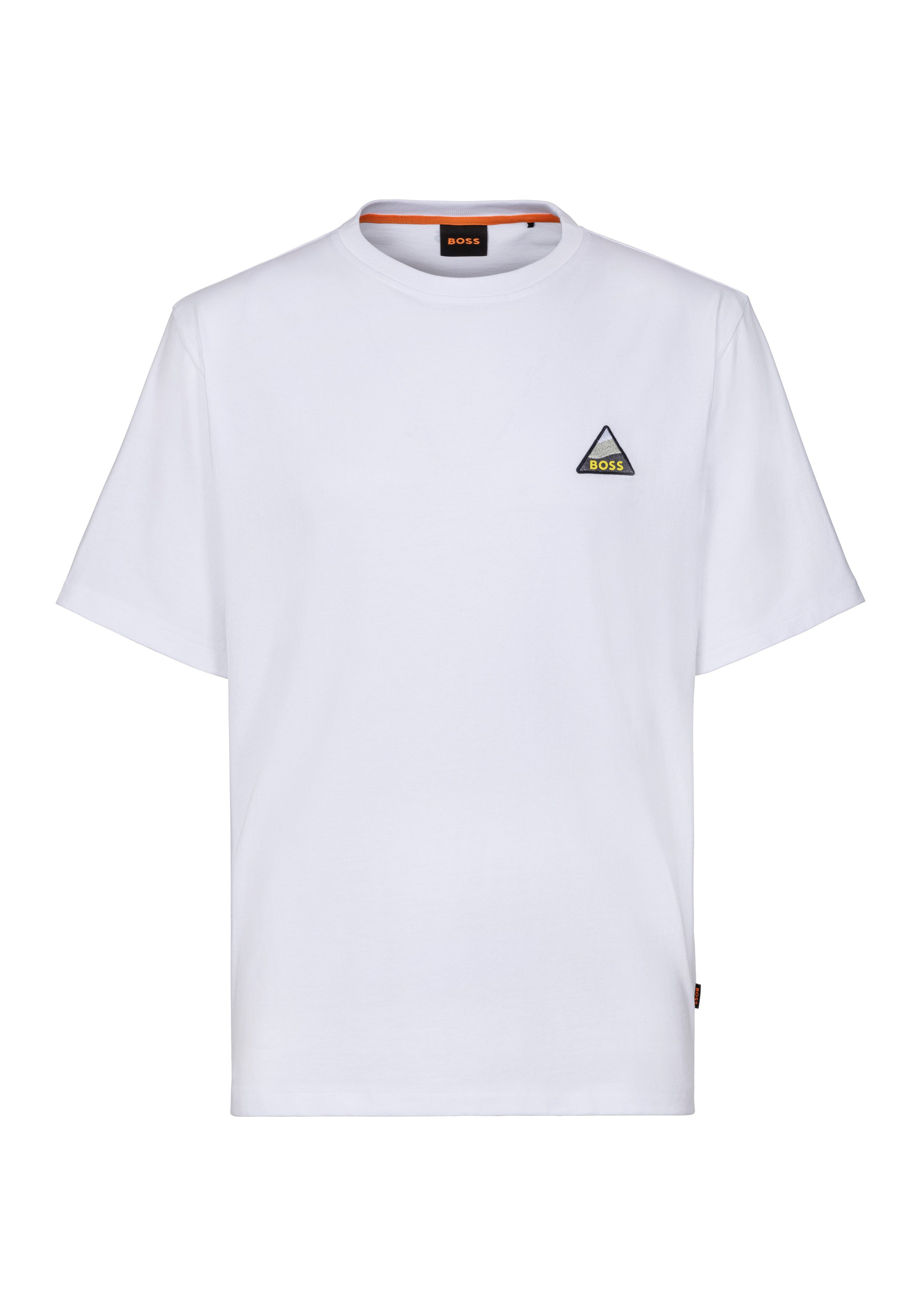 Boss Orange T-shirt Te fishpatch met opgestikt logo