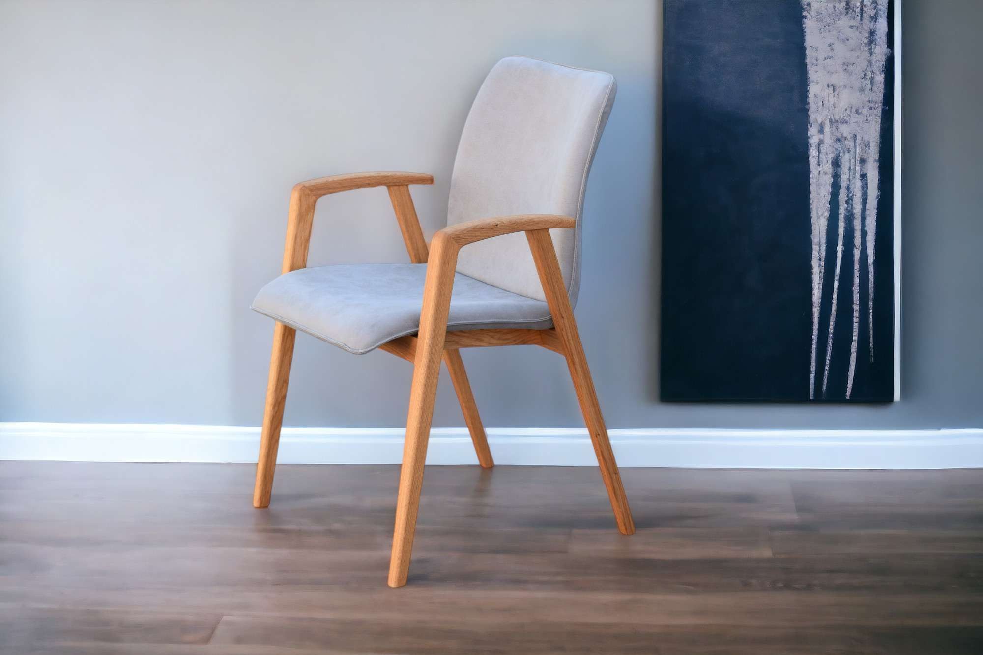 Home affaire Stoel met armleuningen Loreen eetkamerstoel, beklede stoel, designstoel met massief frame, hoogwaardig afgewerkt, armleuningen, stijlvol, comfortabel (set, 2 stuks)