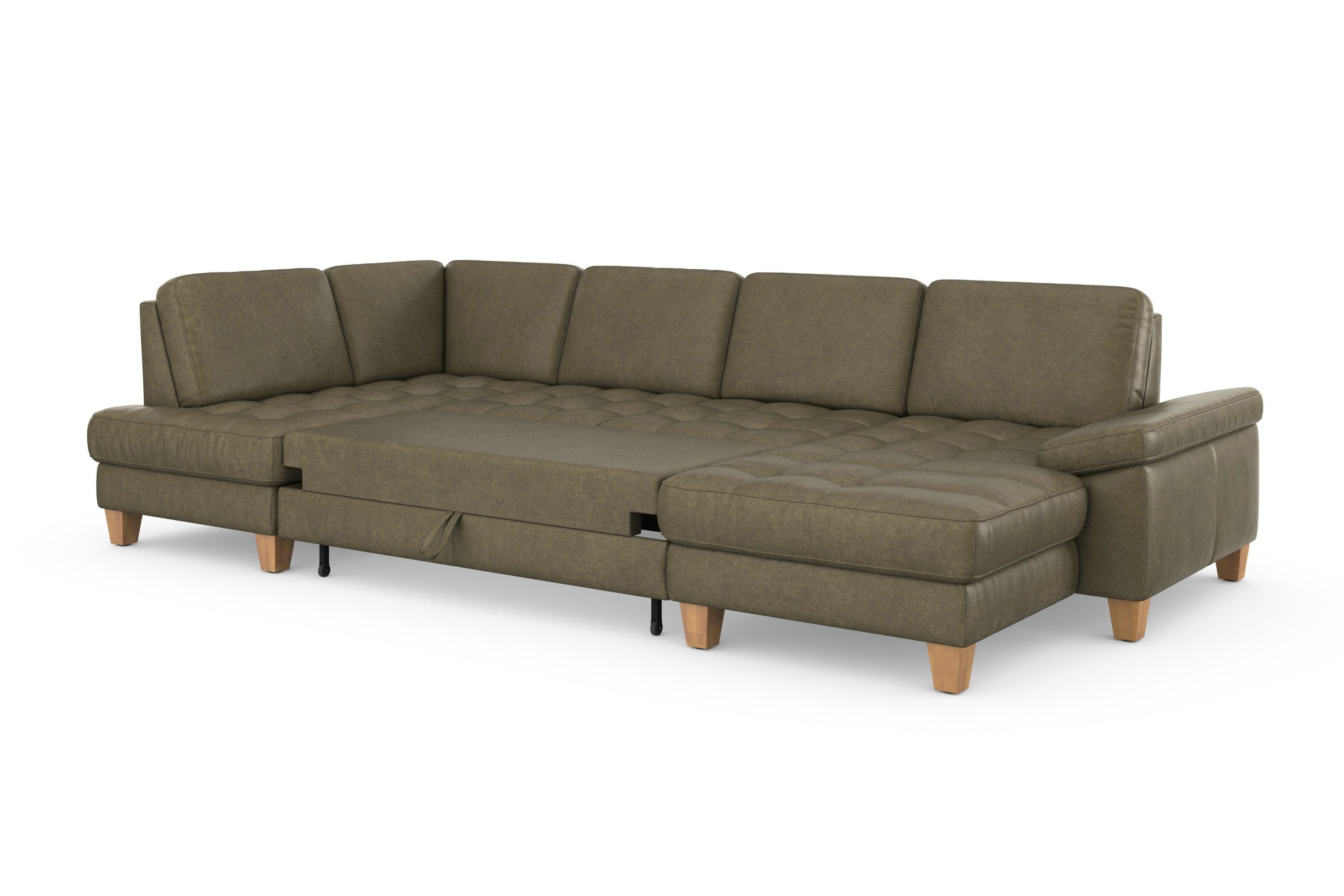 sit&more Zithoek Westham U-vorm naar keuze met slaapfunctie, bedkist, zitdiepteverstelling