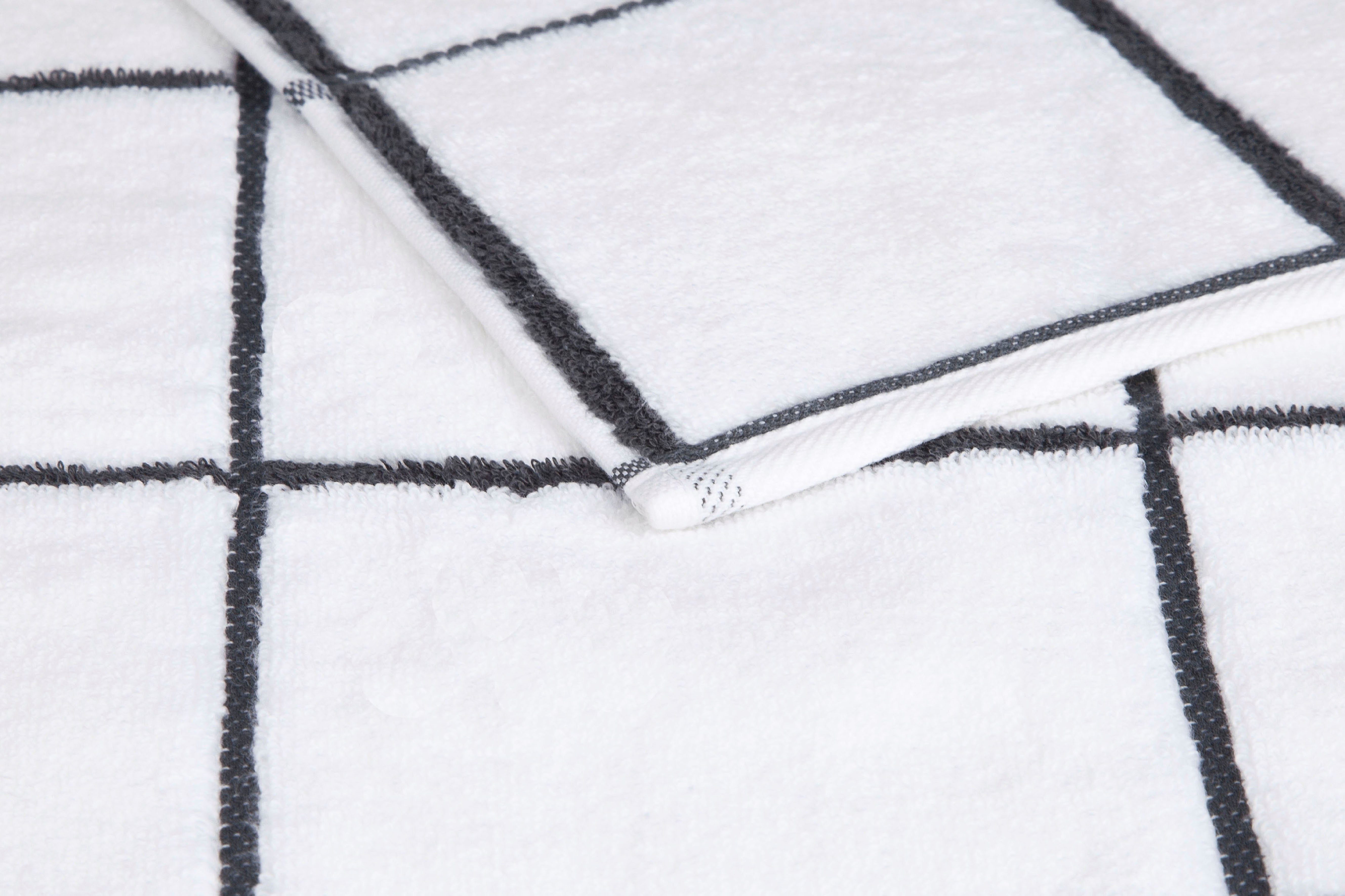 ROSS Handdoeken Cashmere geruit in modieuze kleuren (2 stuks)
