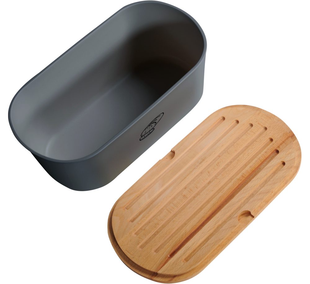 KESPER for kitchen & home Broodtrommel met deksel als snijplank (2-delig)