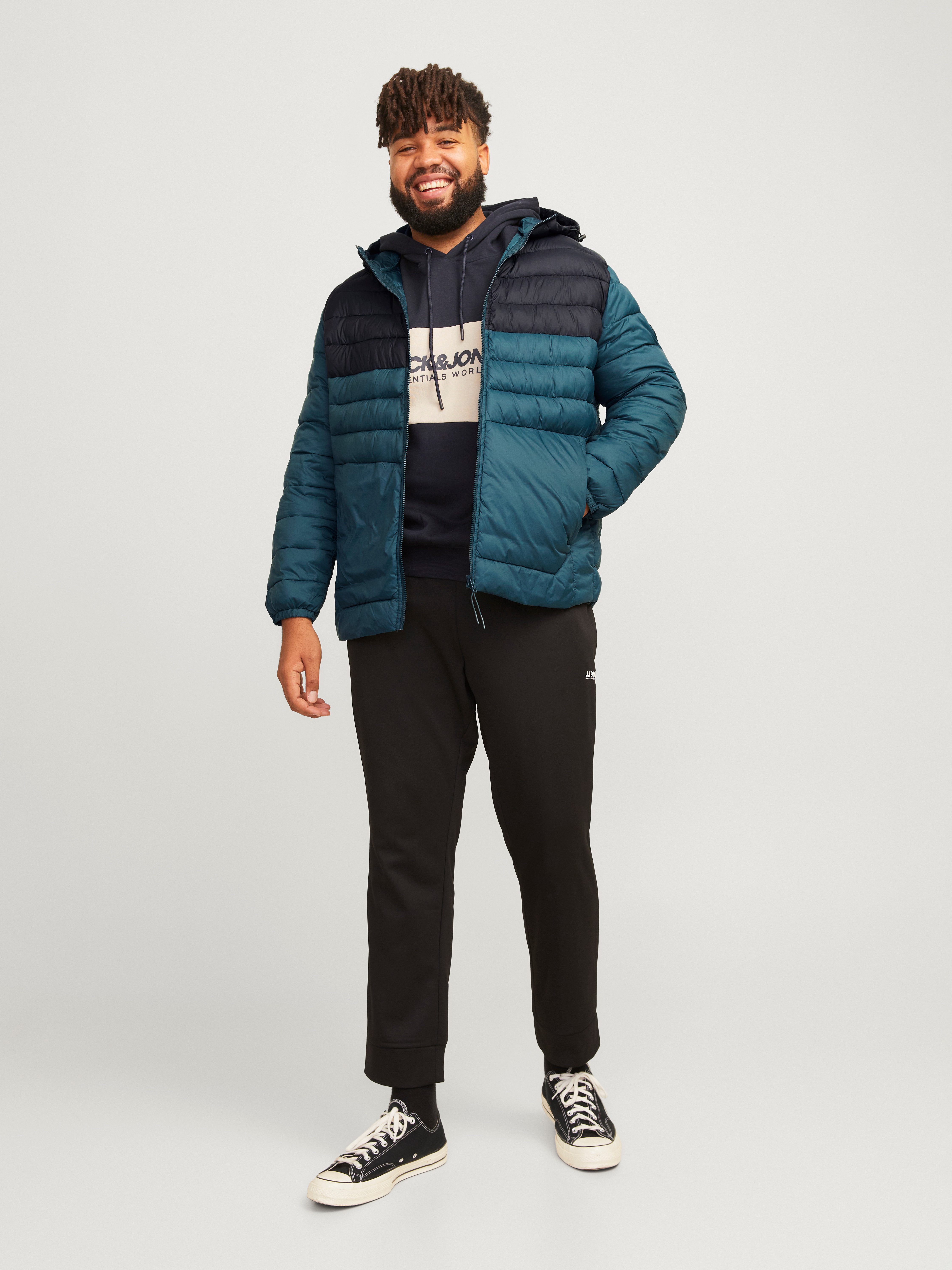 Jack & Jones PlusSize Gewatteerde jas JJESPRINT PUFFER HOOD NOOS PLS
