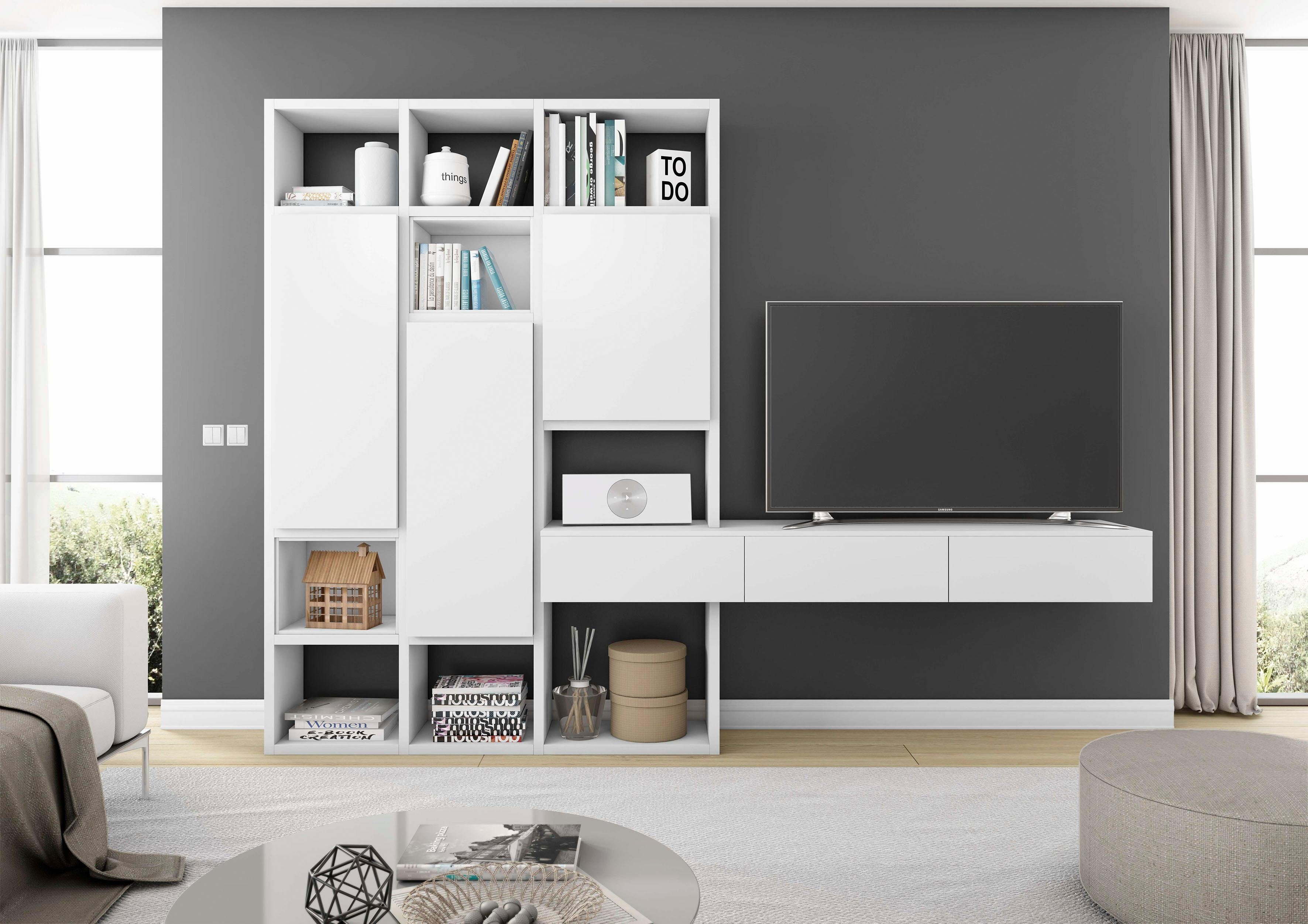 fif möbel Wandmeubel TORO 661 tv-wandmeubels beige