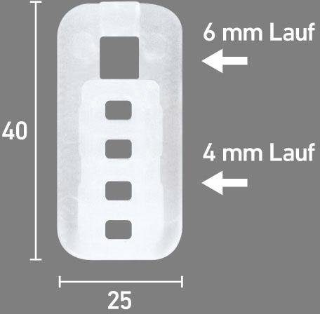 Good Life Stoprunner TIM voor gordijnrails en -stangen 4x6 mm (set, 4 stuks)