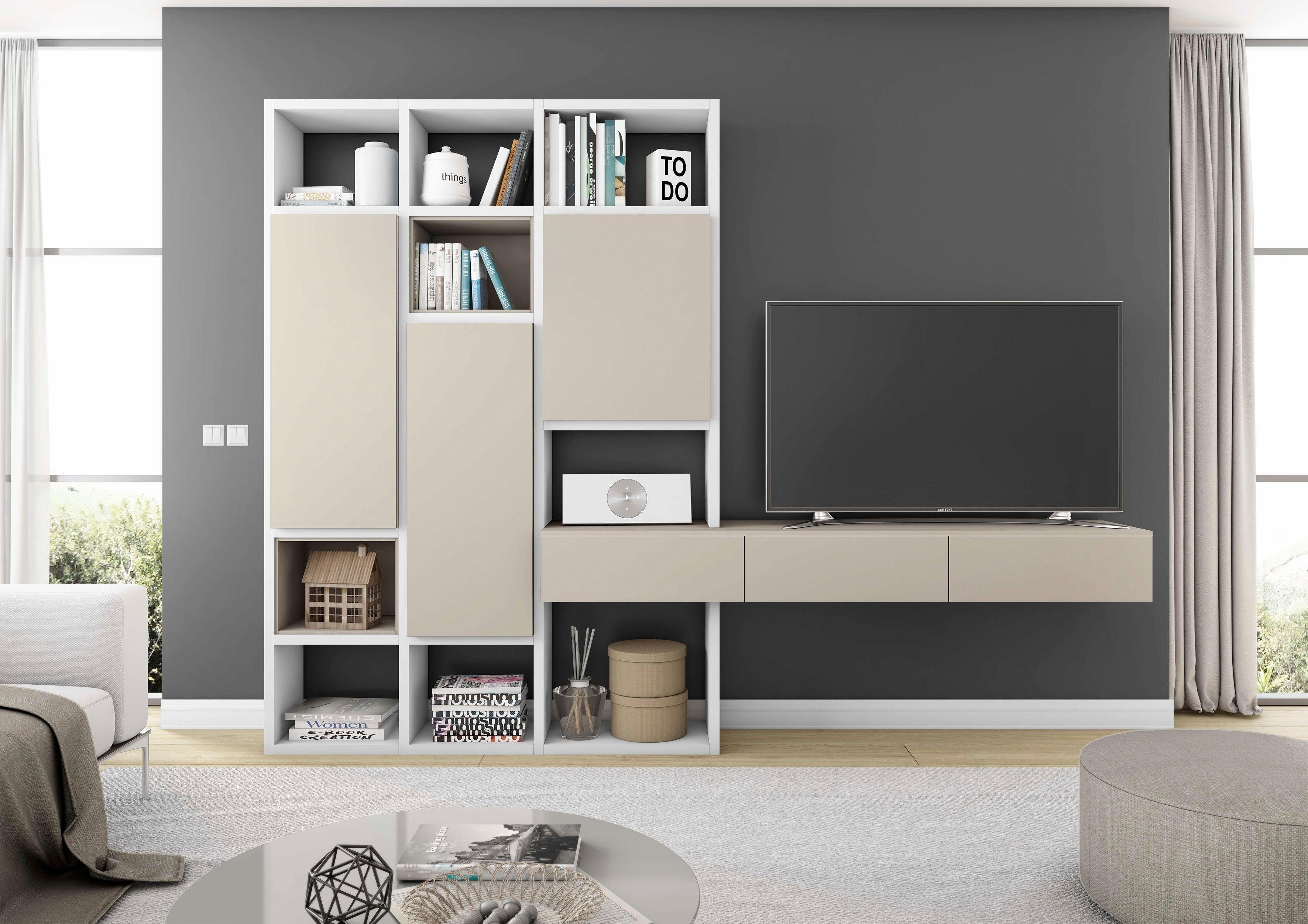 fif möbel Wandmeubel TORO 661 tv-wandmeubels beige