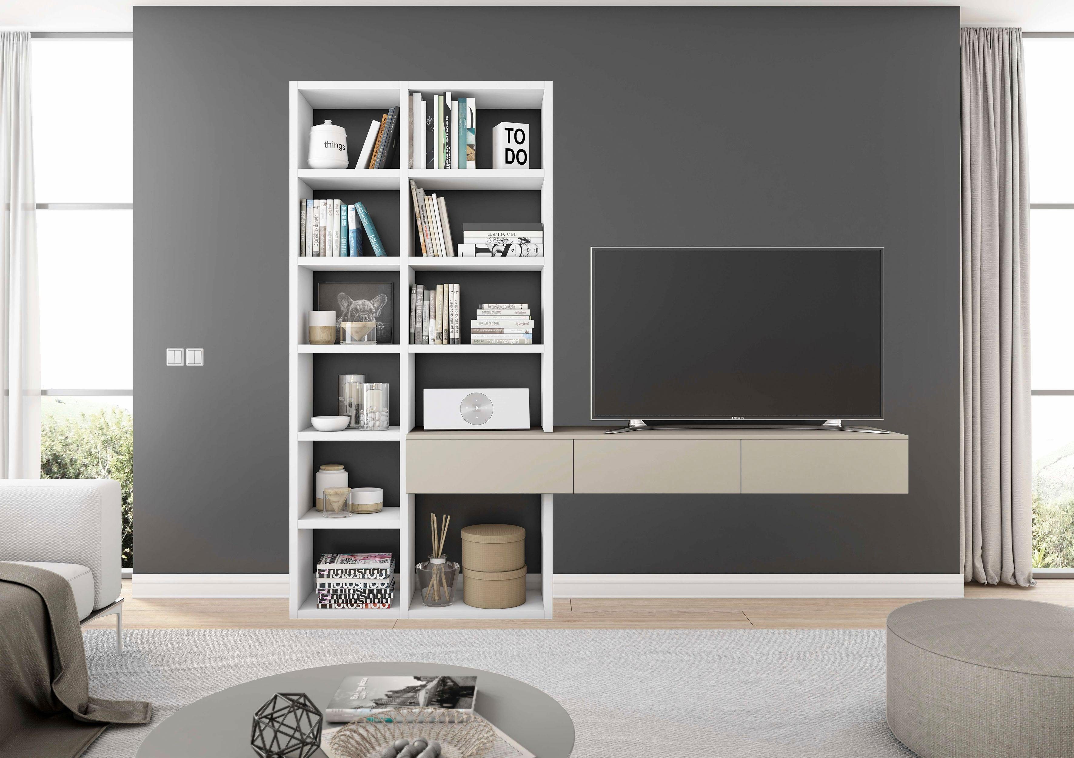 fif möbel Wandmeubel TORO 670 tv-wandmeubels beige