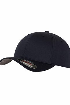 flexfit flex cap baseballcap, wooly combed zwart