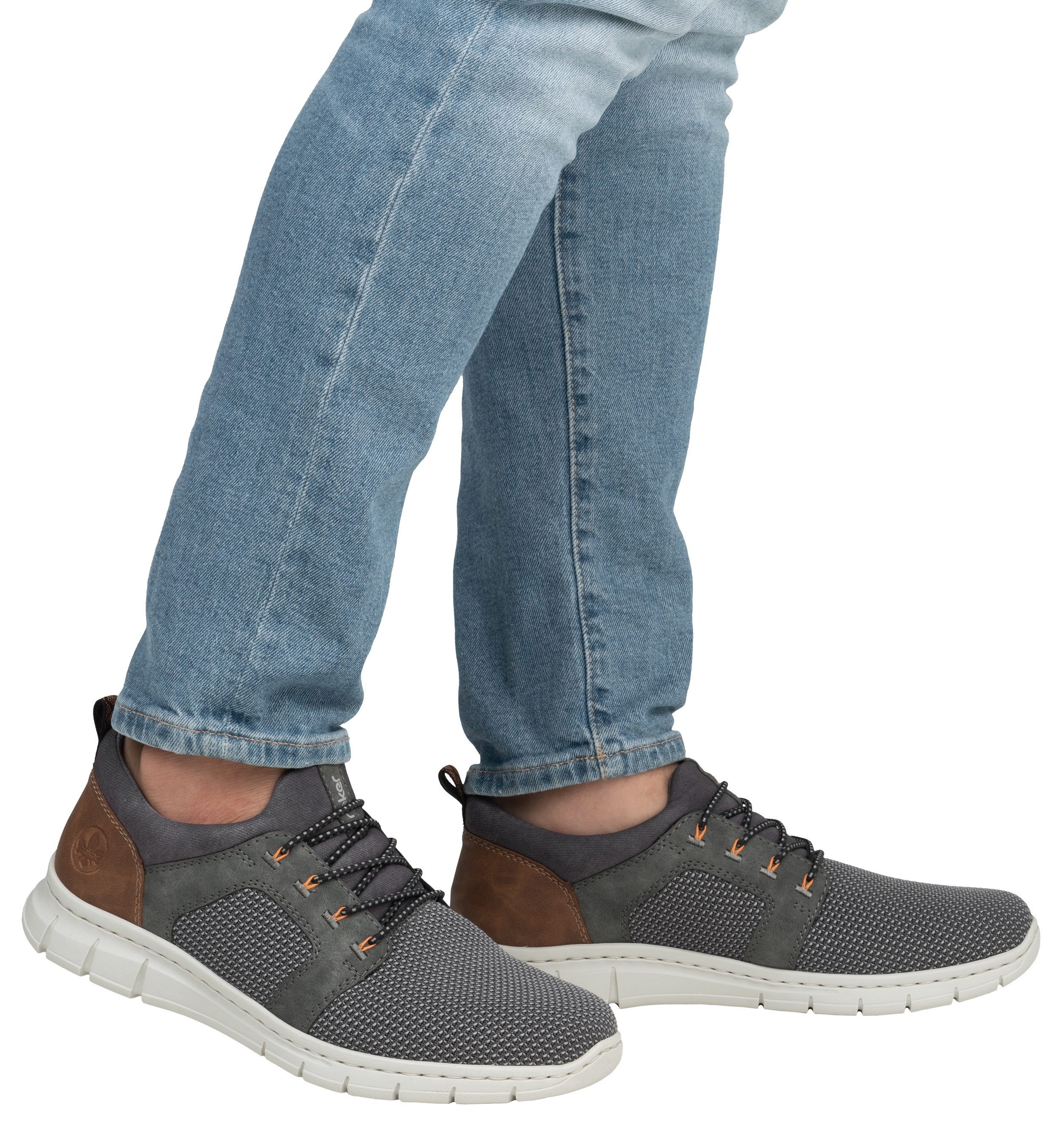 Rieker Slip-on sneakers , instapschoen, lage schoen, vrijetijdsschoen met elastiek, om in te stappen