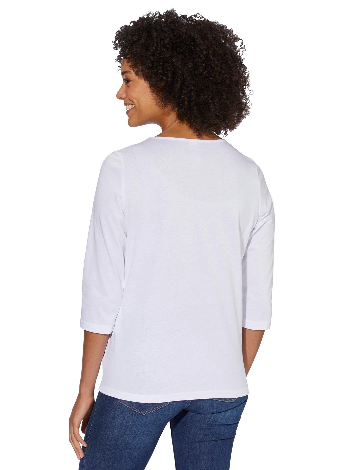 Classic Basics Shirt met 3/4-mouwen Shirt (1-delig)