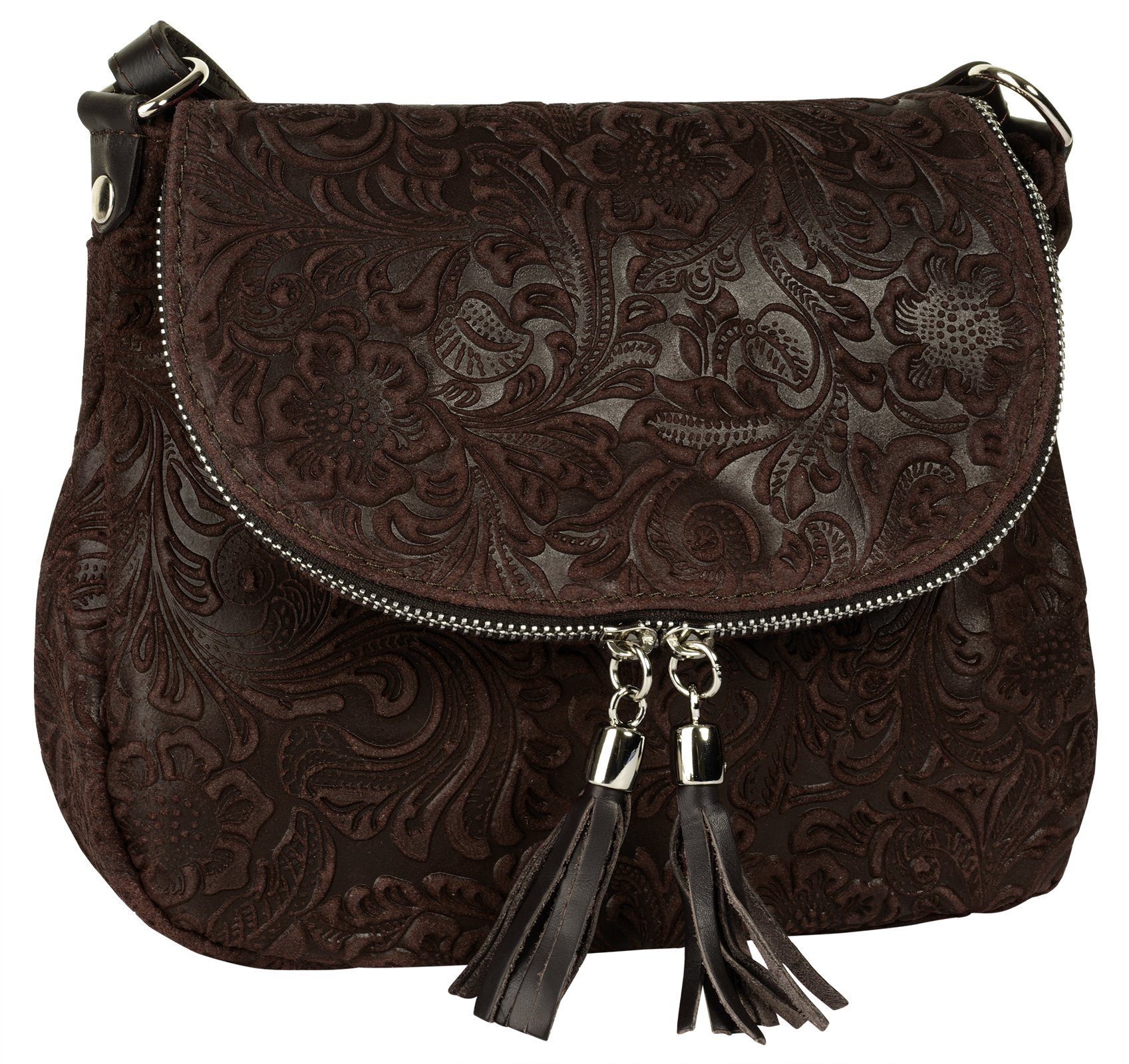 Samantha Look Schoudertas echt leer, made in italy